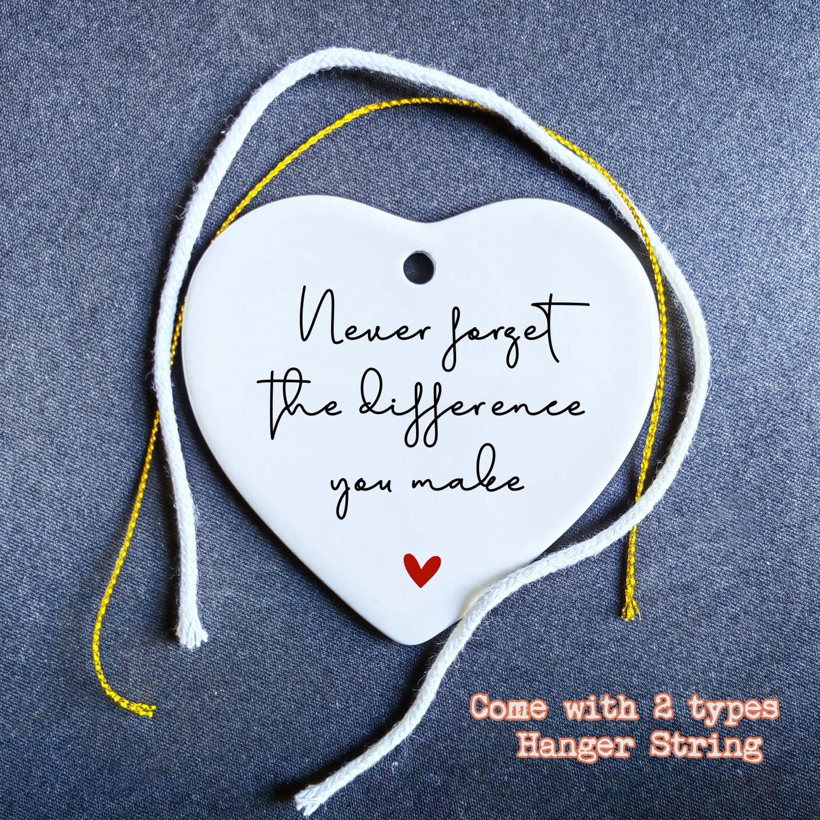 Gift-ready ceramic heart keepsake for retirement and appreciation moments