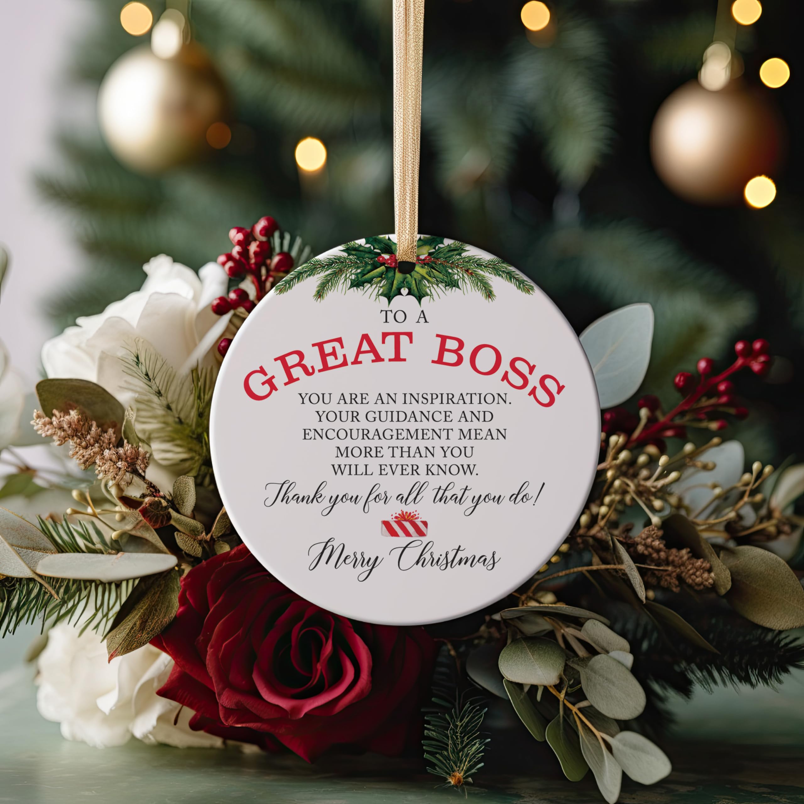 To From gift tag included with ornament packaging