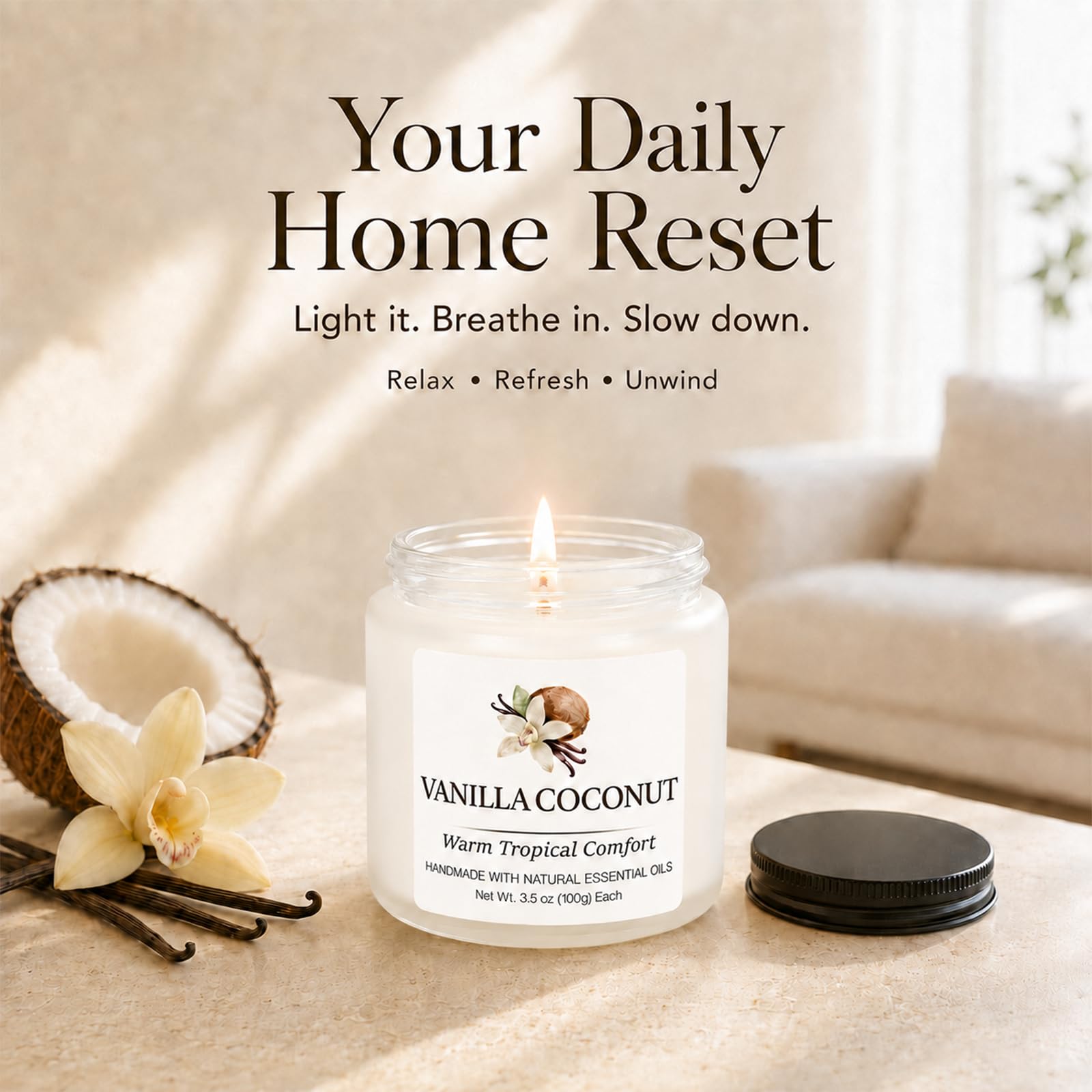 Gift box packaging for 21 oz scented candles set