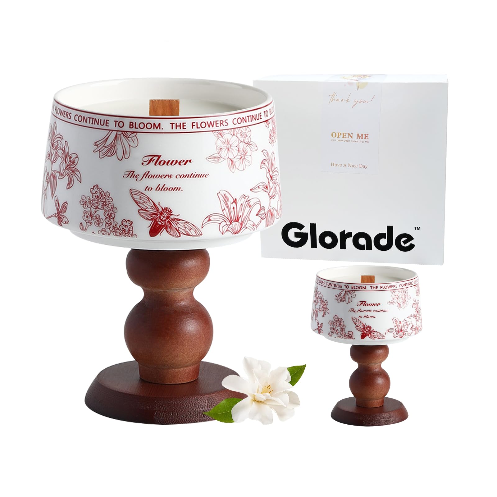 Gift-ready candle set in branded box