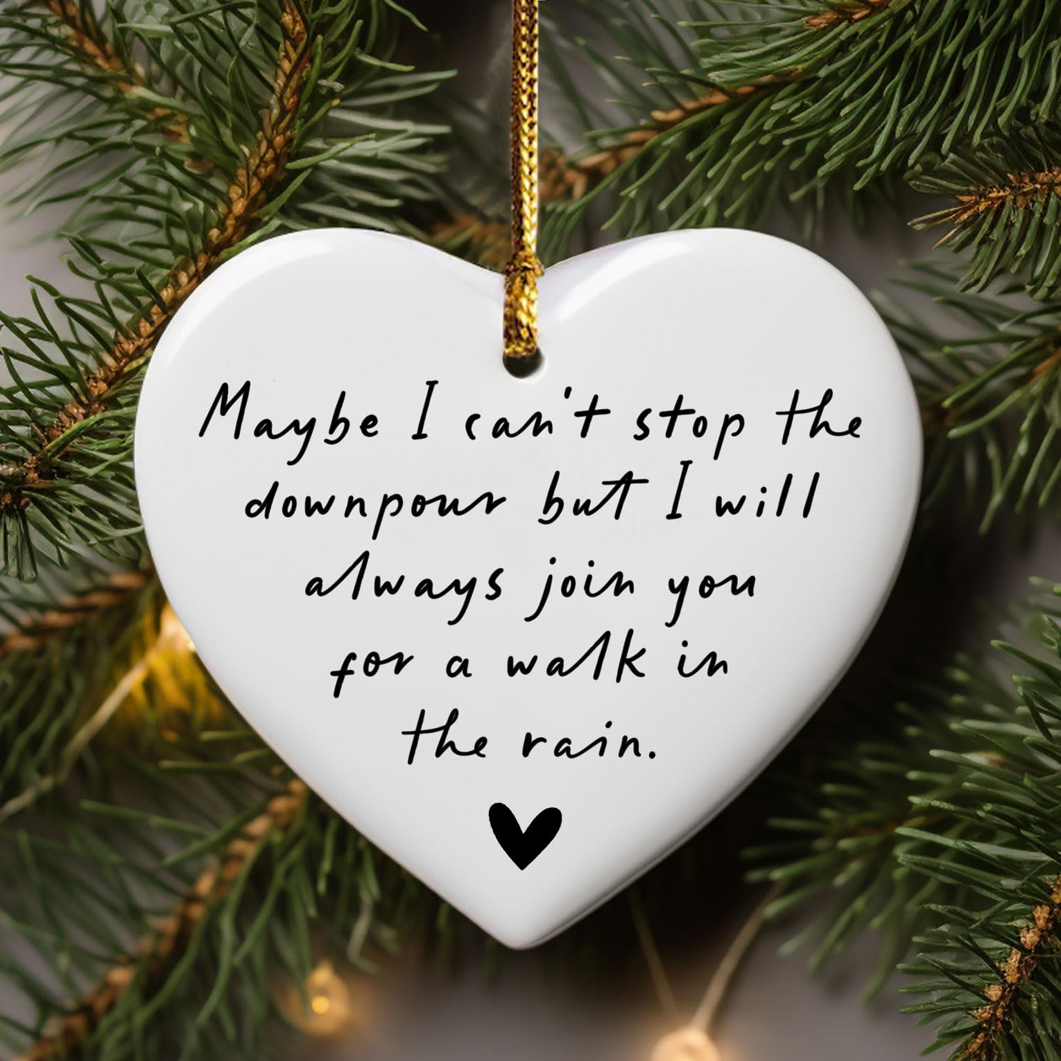 Compact 3-inch ceramic keepsake designed for a friend