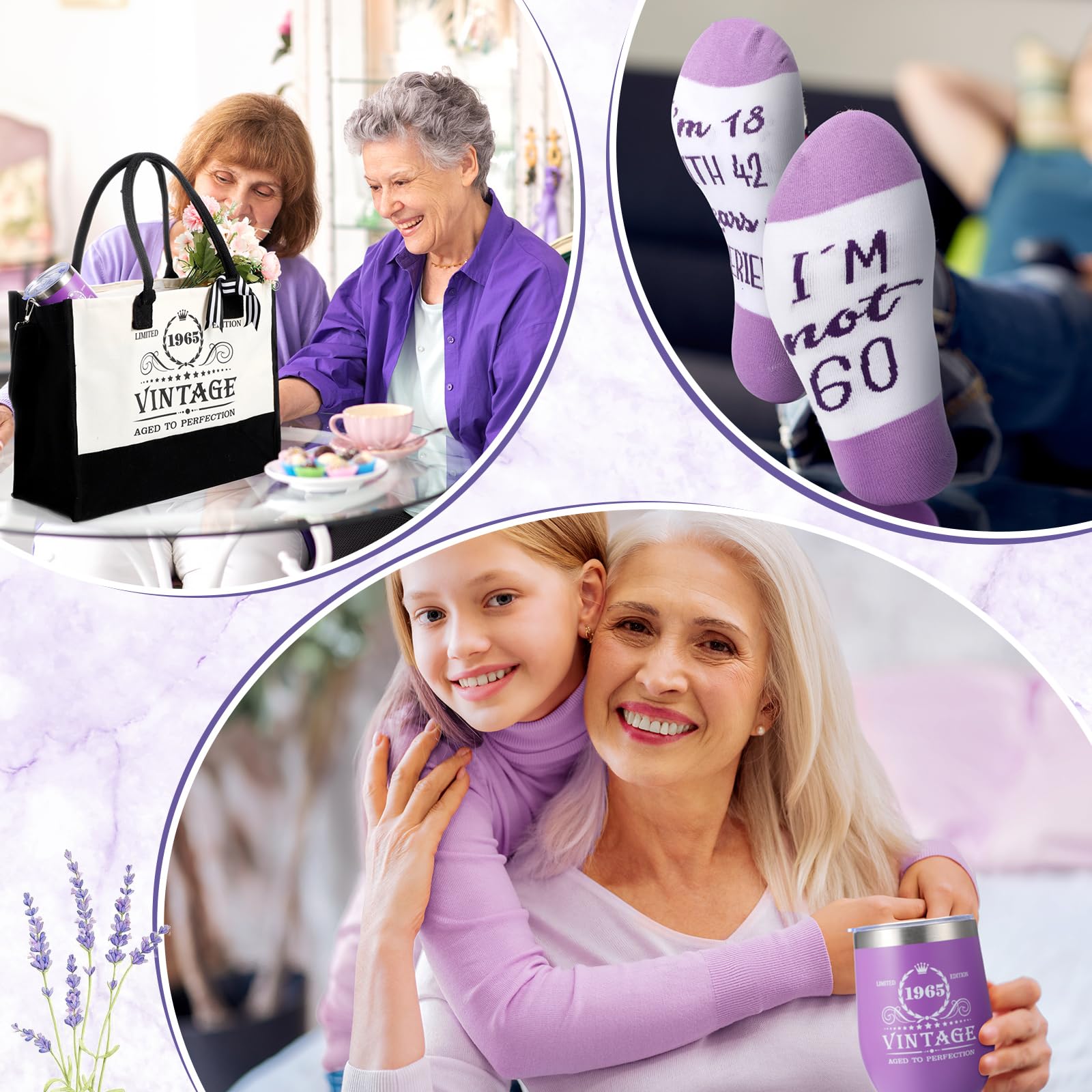 Gift box with gift card for 60th birthday gifts