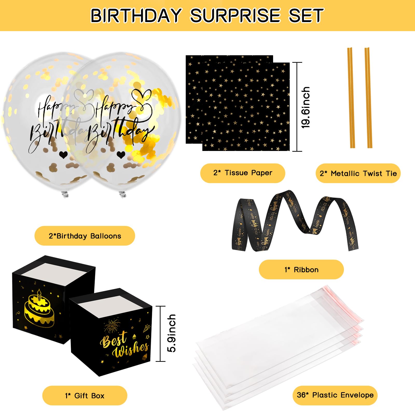 balloon pull money box packaging components