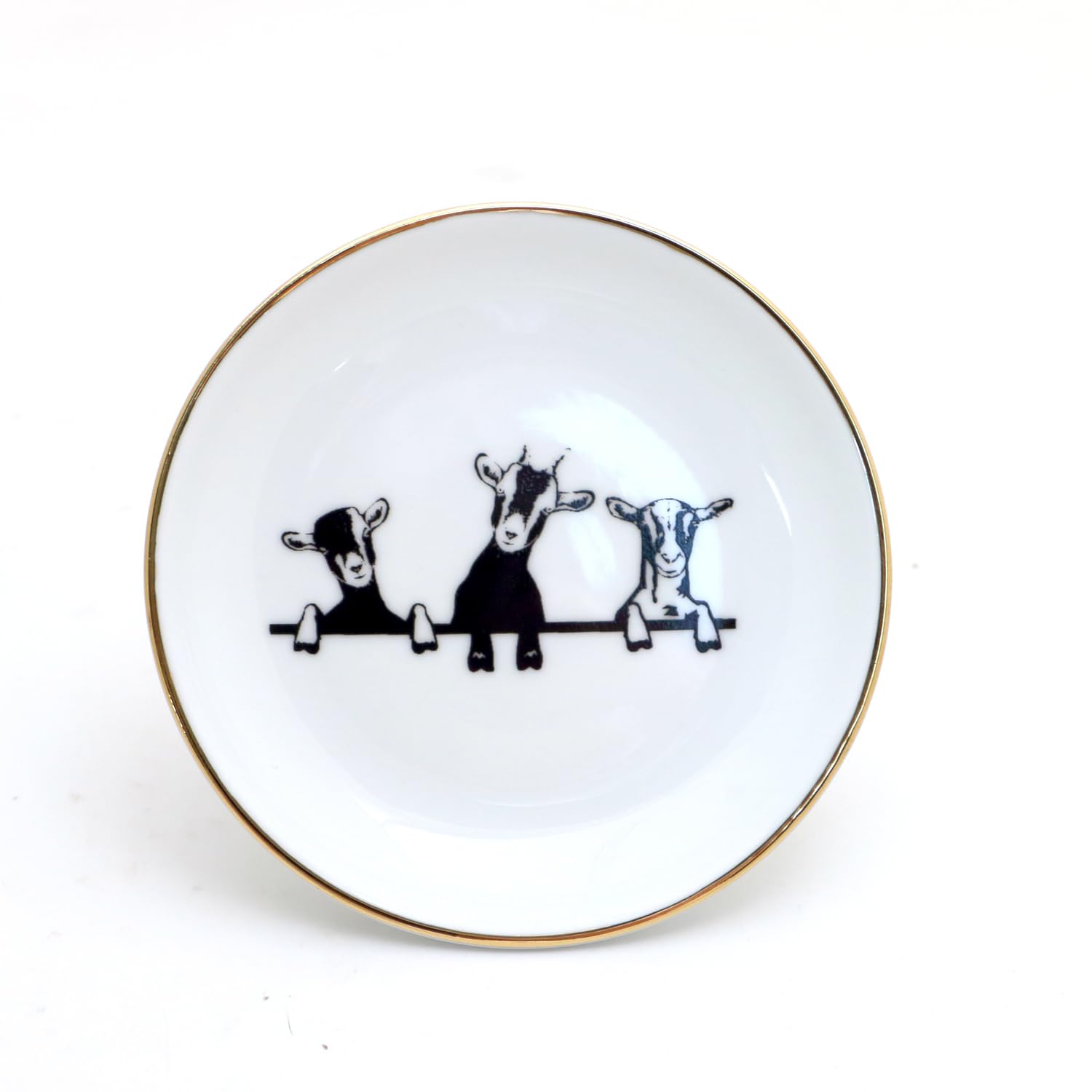 Gift boxed goat ring dish ready for gifting