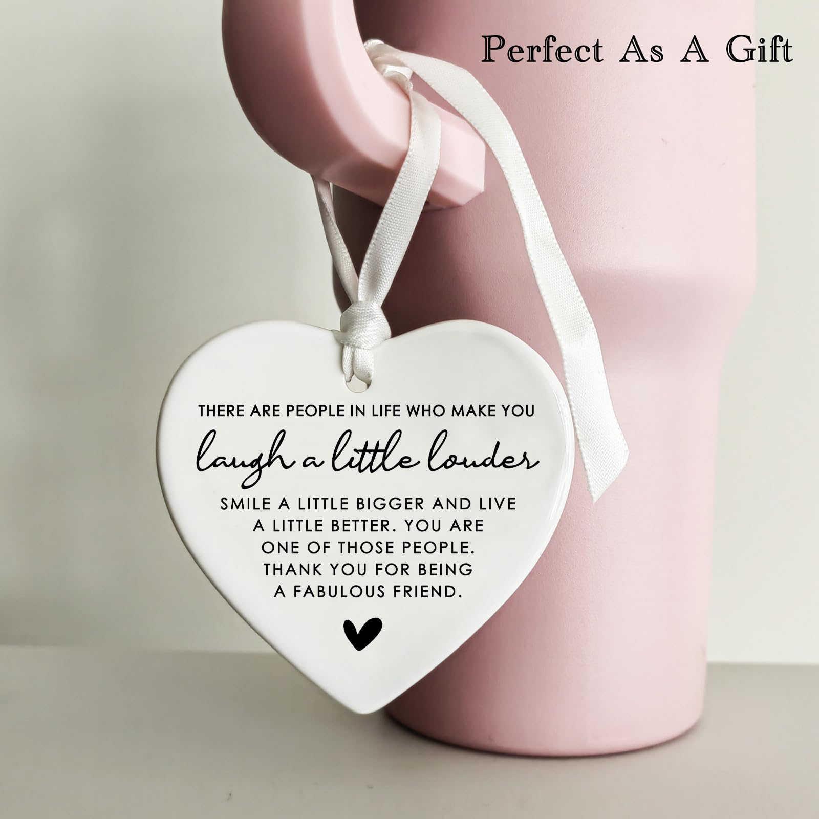 3-inch wide heart ceramic keepsake display