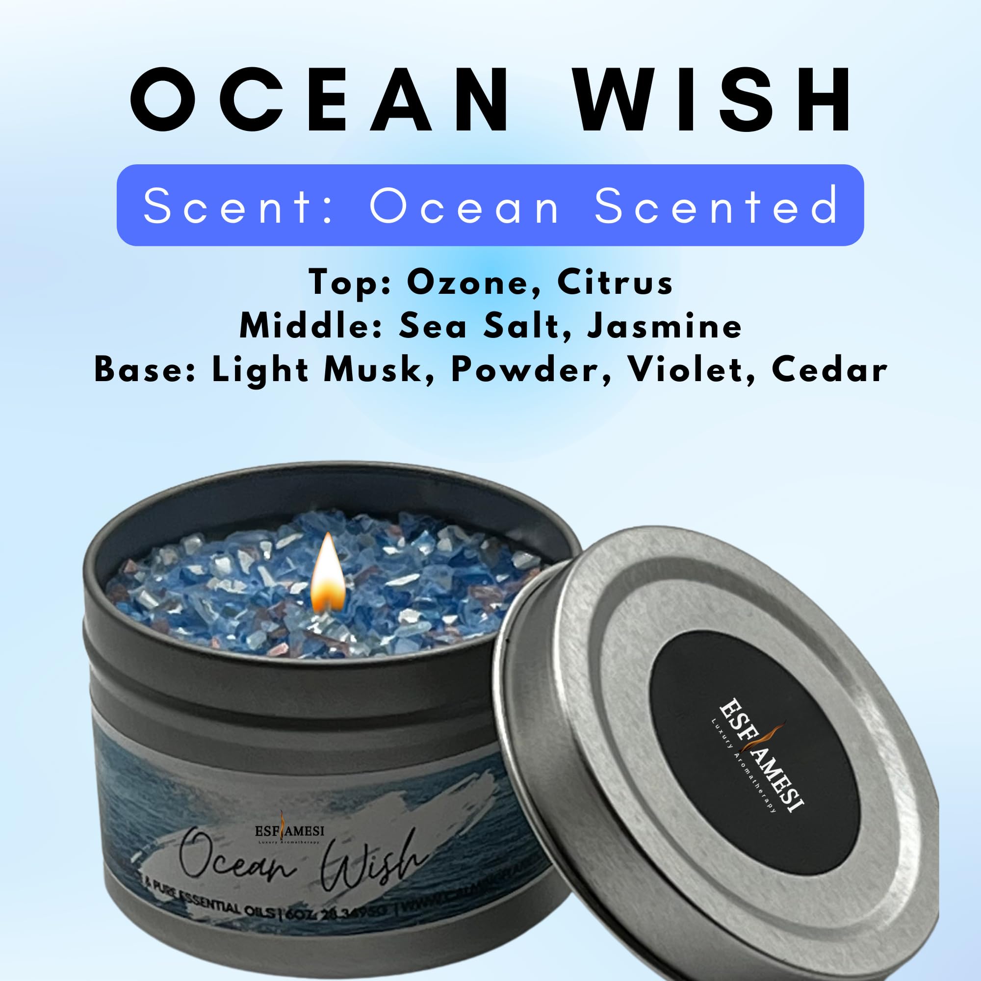 Gift candle packaging ready for gifting image