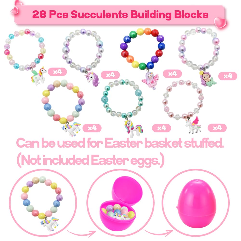 valentines cards with unicorn bracelets no glue required