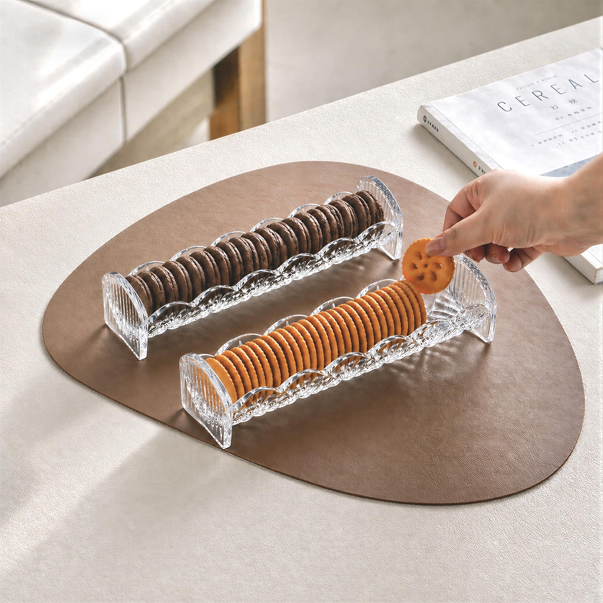 Luxurious crystal design enhances home decor on dining table