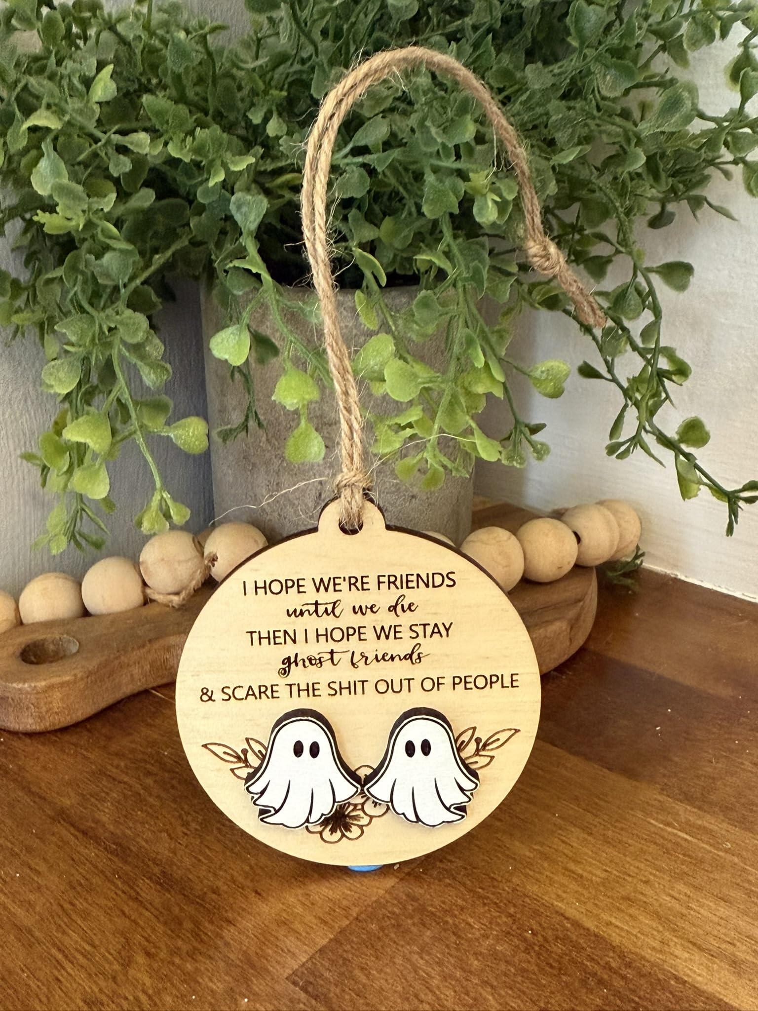 gift ready ornament for best friends