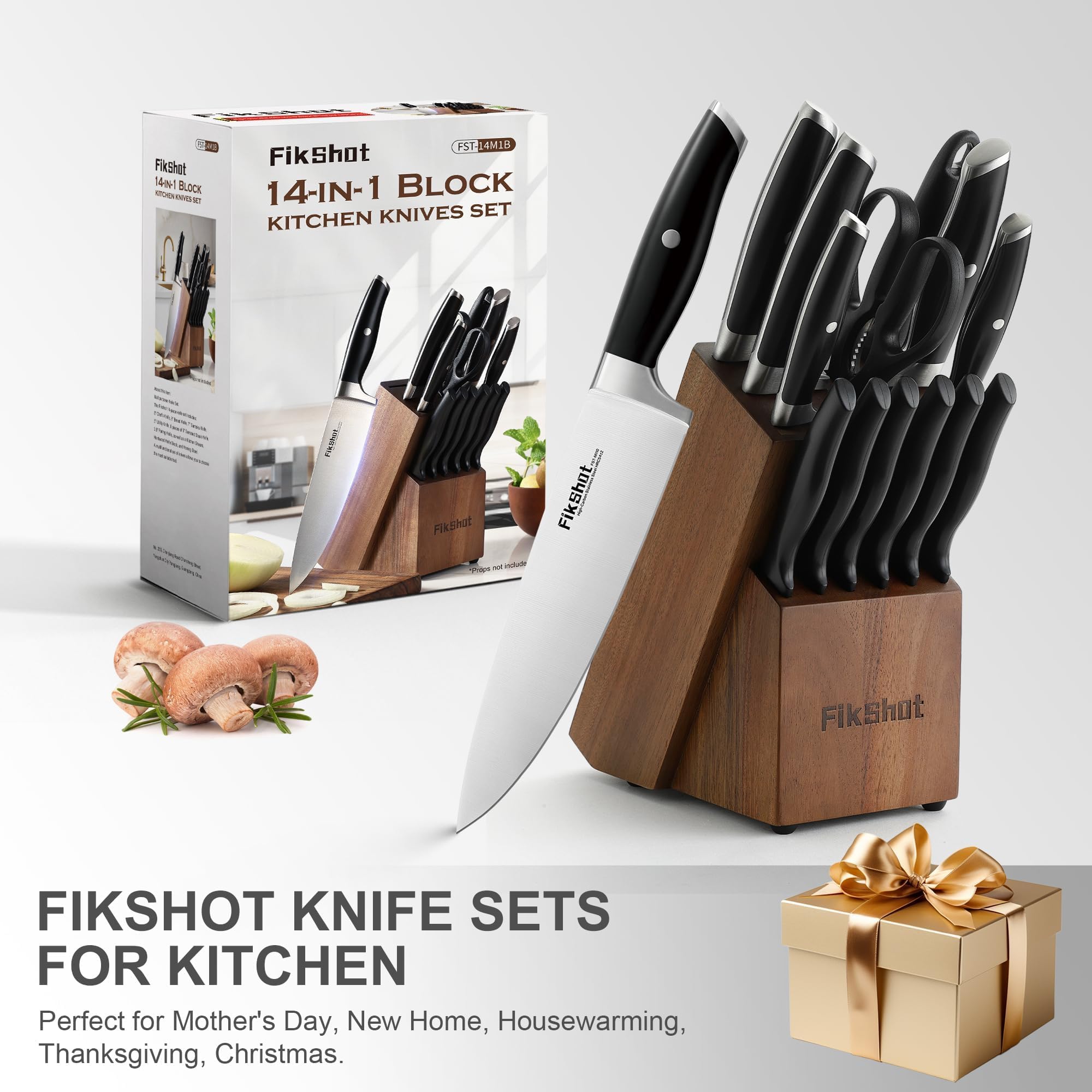 rust-resistant dishwasher-safe knife set by Fikshot