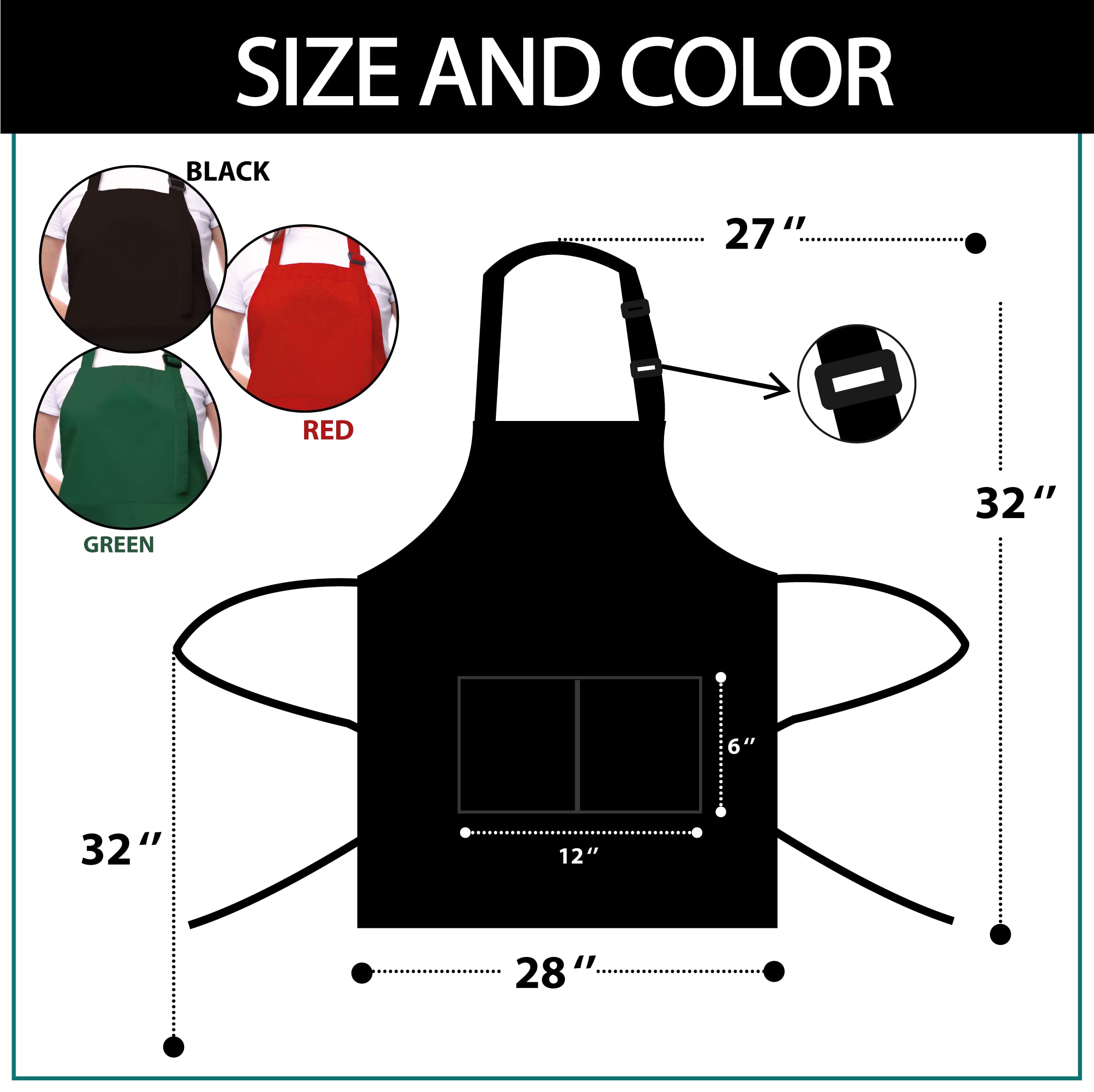 Gift ready packaging of personalized couples aprons
