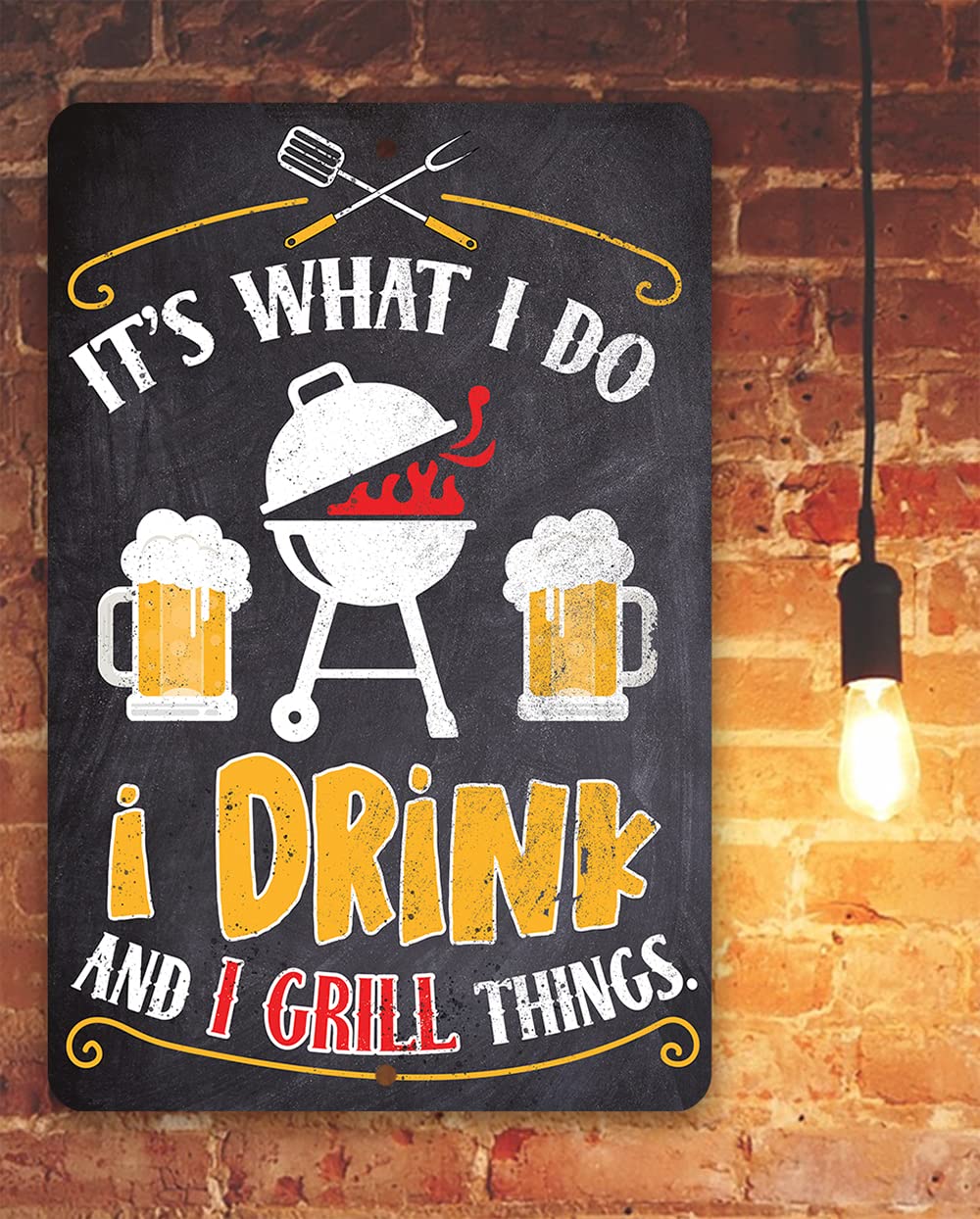 Made in Tomball Texas grill sign from family shop
