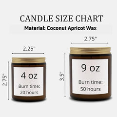 Valentines gift candle for him 9 oz