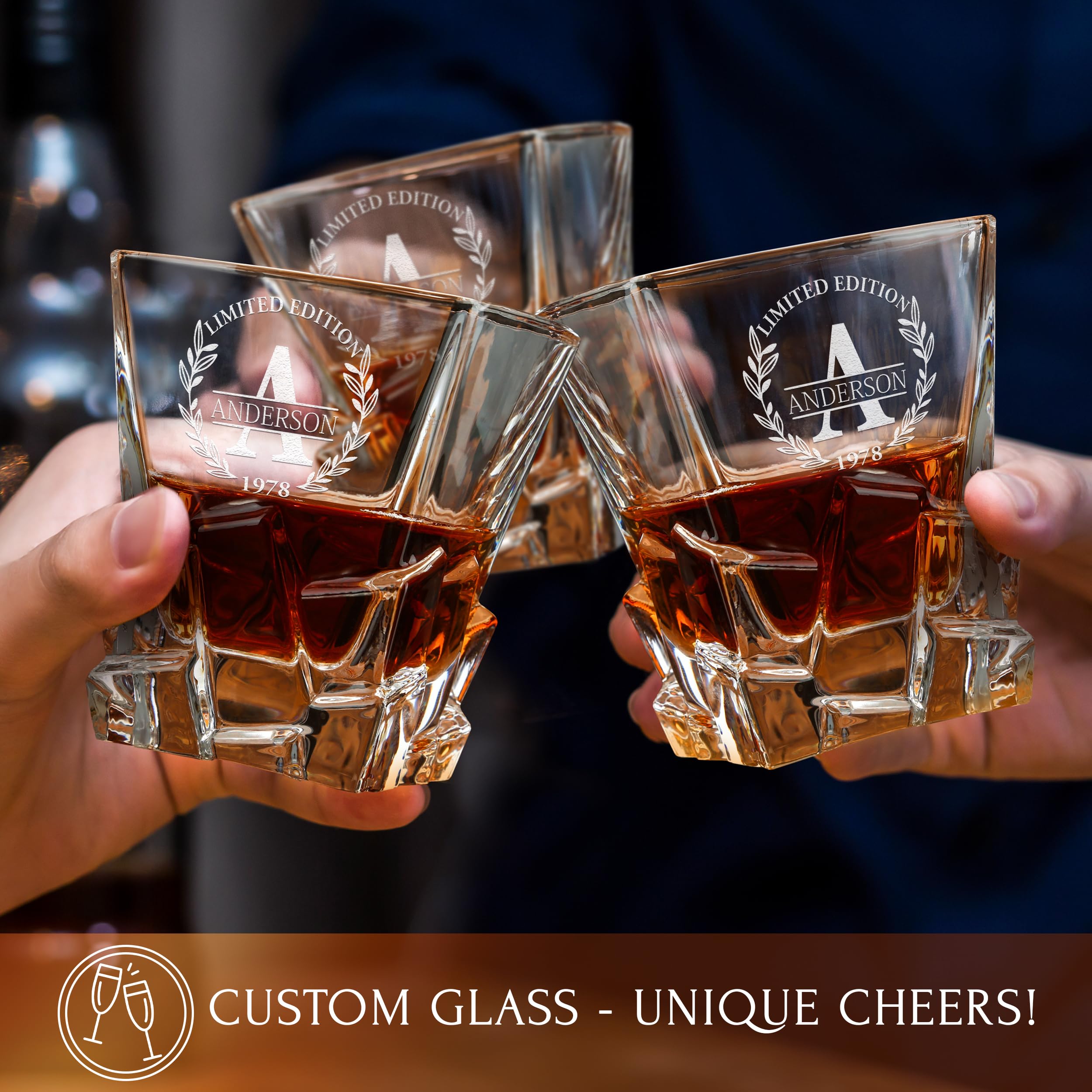 Gift for him whiskey set suitable for dad brother son