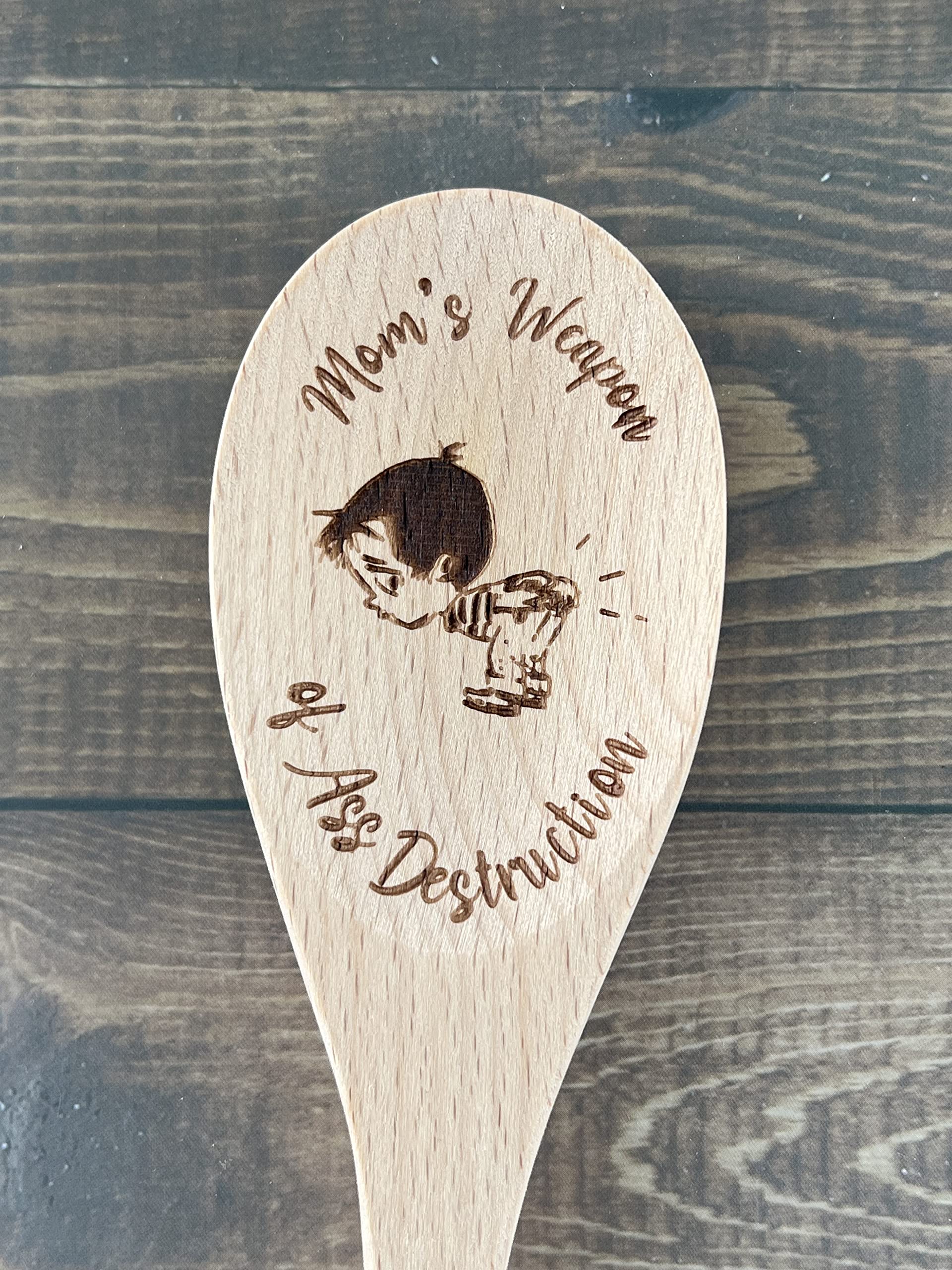 Gift for mom aunt grandma wooden spoon