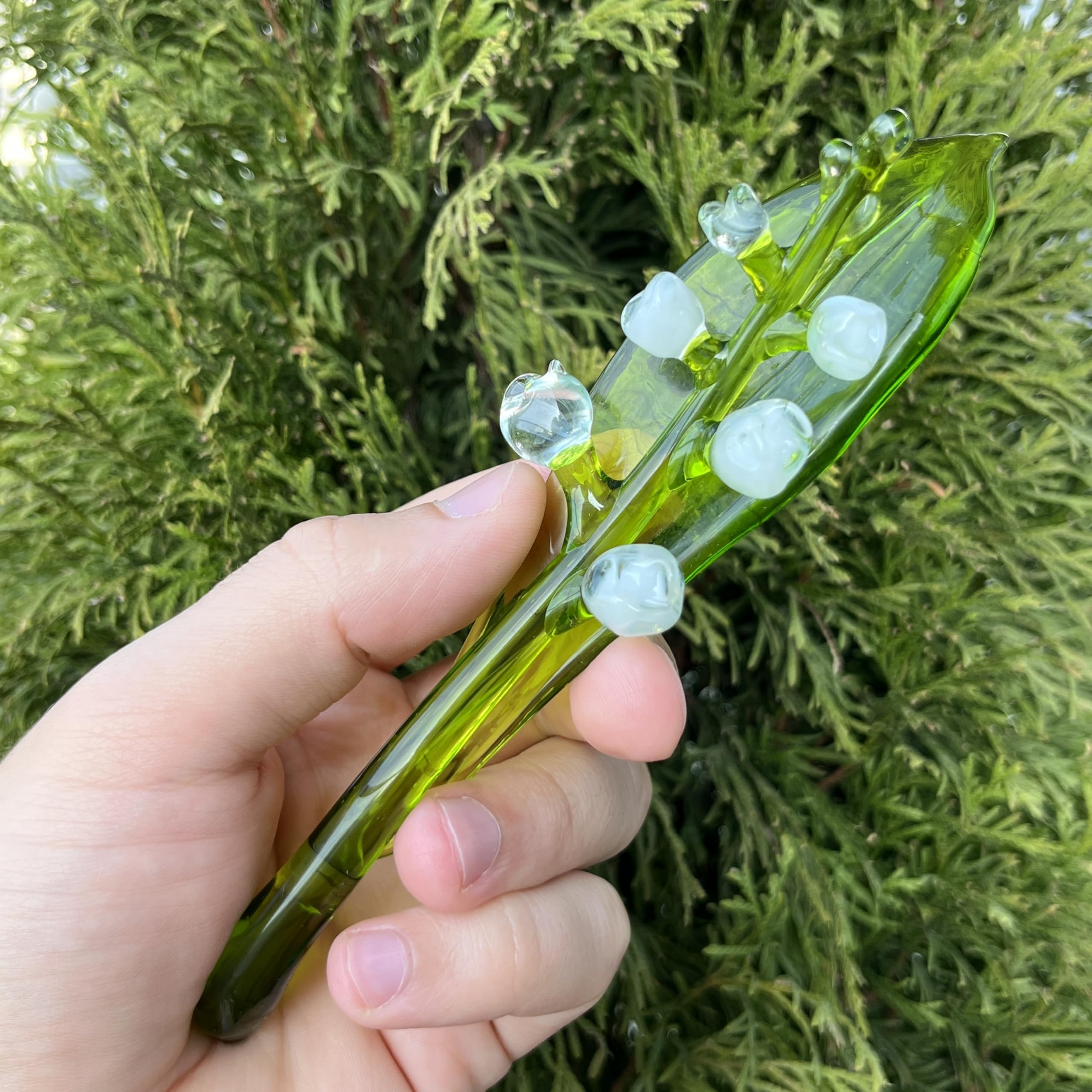 Gift for Mom Lily of The Valley glass figurine collectible