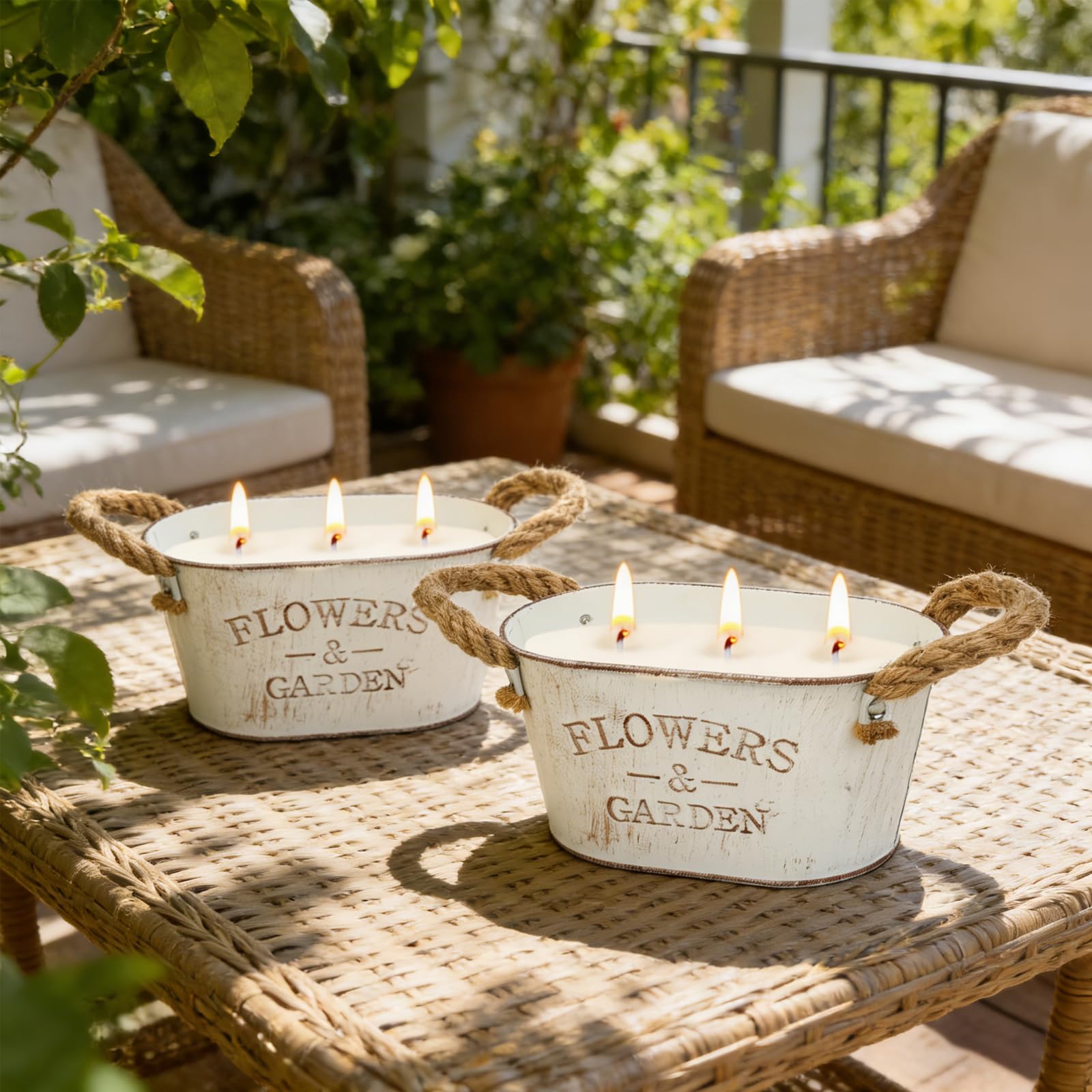 Patio garden outdoor use citronella candle