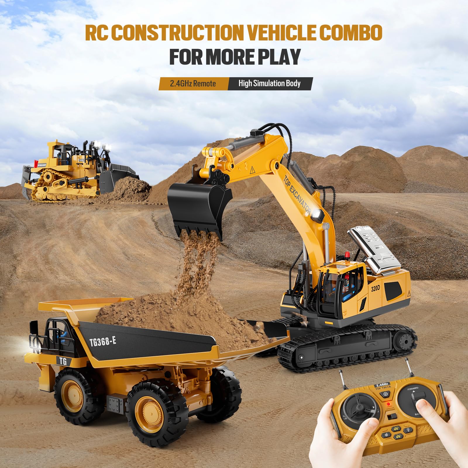 Gift-ready construction truck from KIDMARKT for ages 3-12