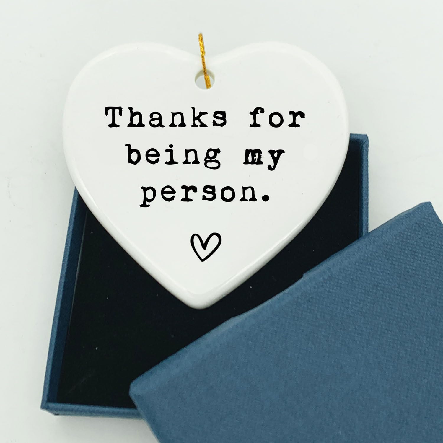 Anniversary birthday gift option featuring heart keepsake