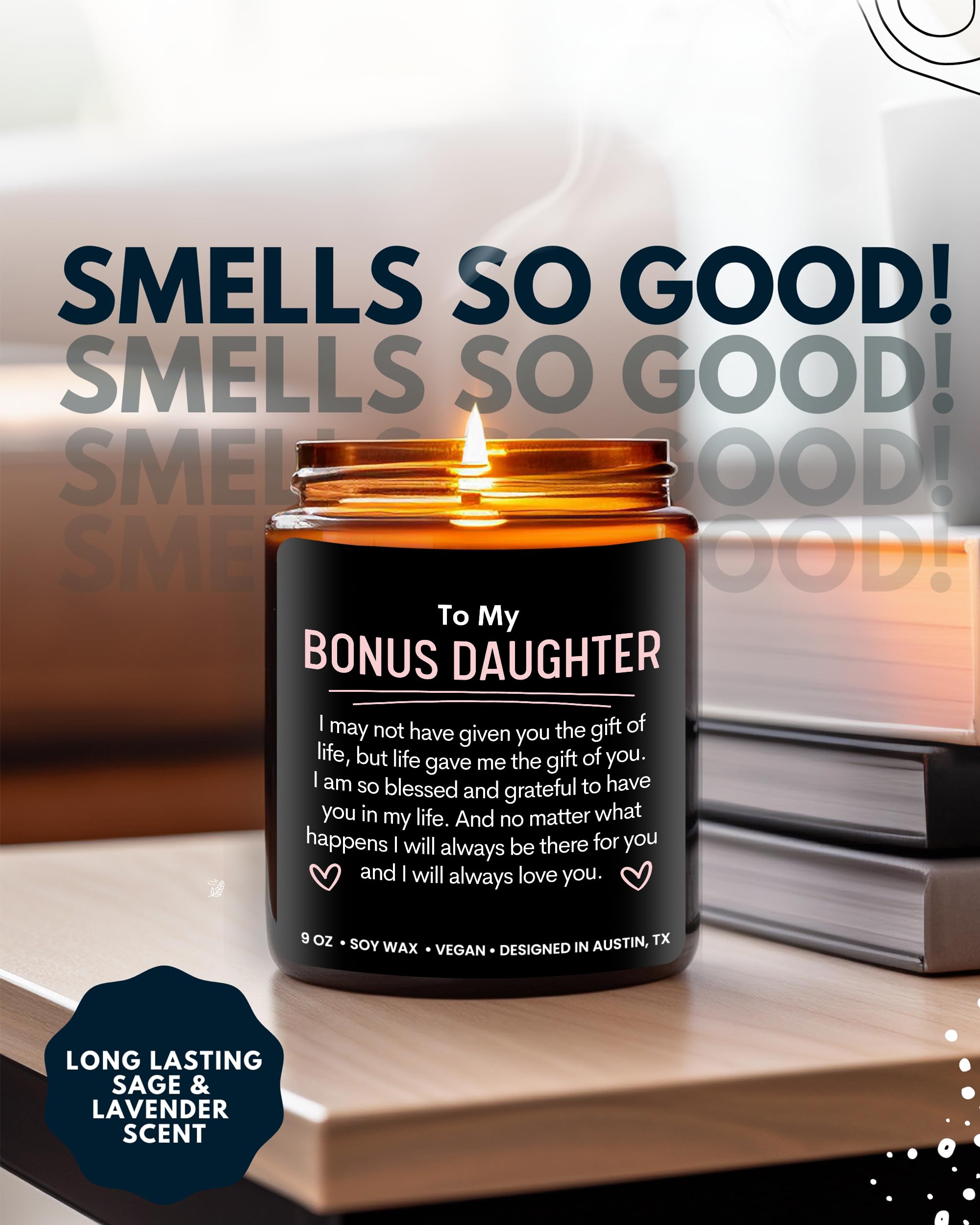 Gift ready candle with decorative box
