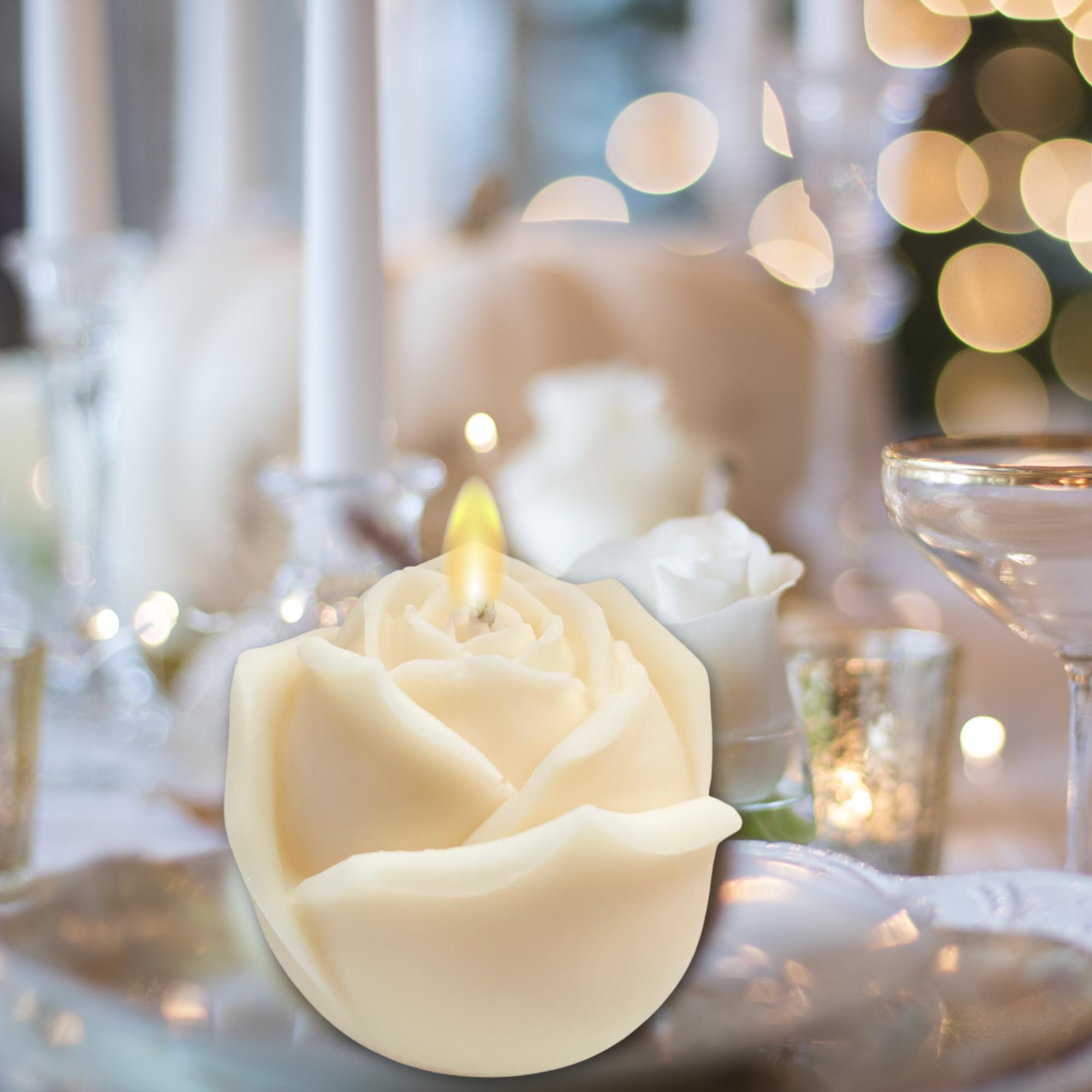 Gift ready packaging candle for weddings or anniversaries