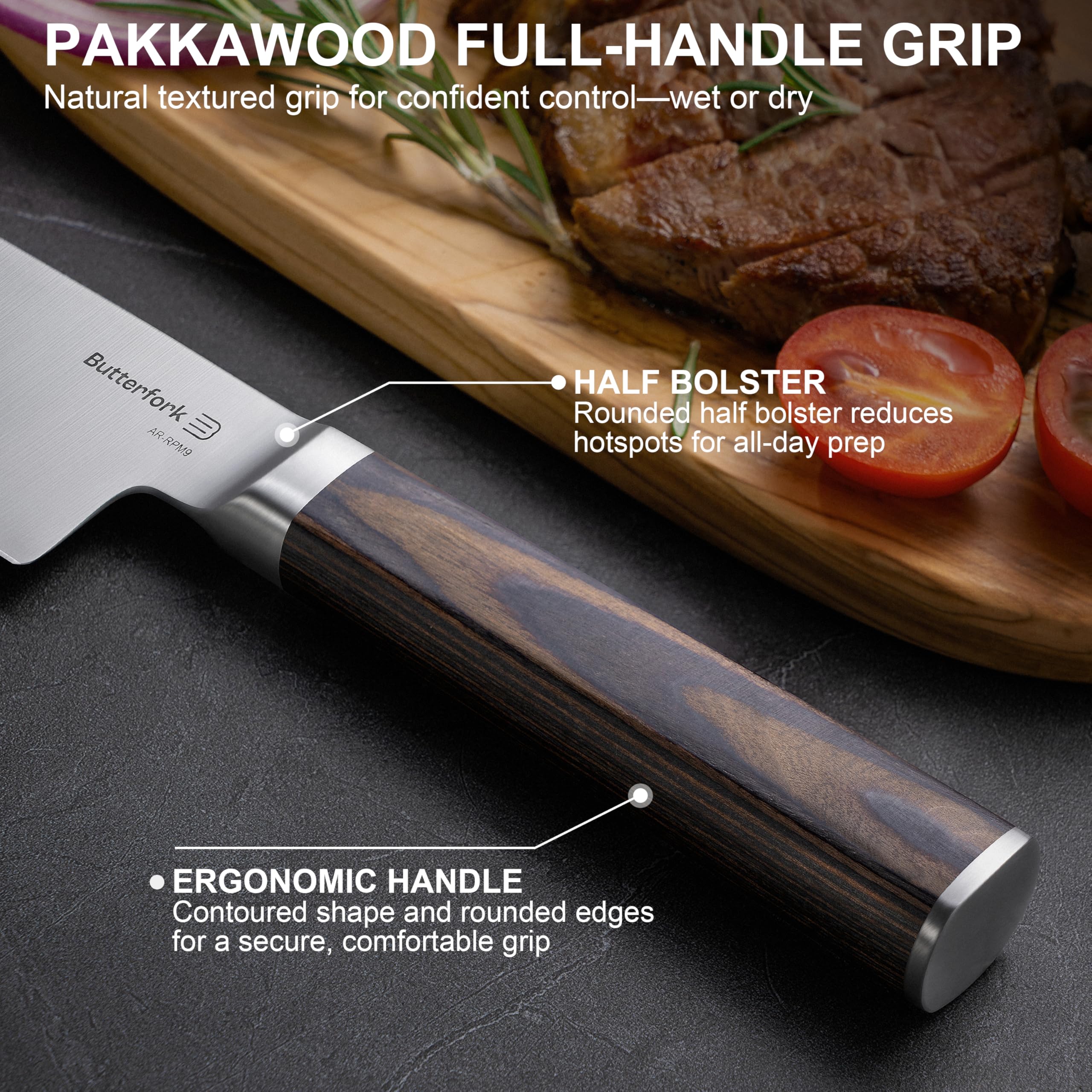 Gift ready box for Butterfork 8 inch chef knife