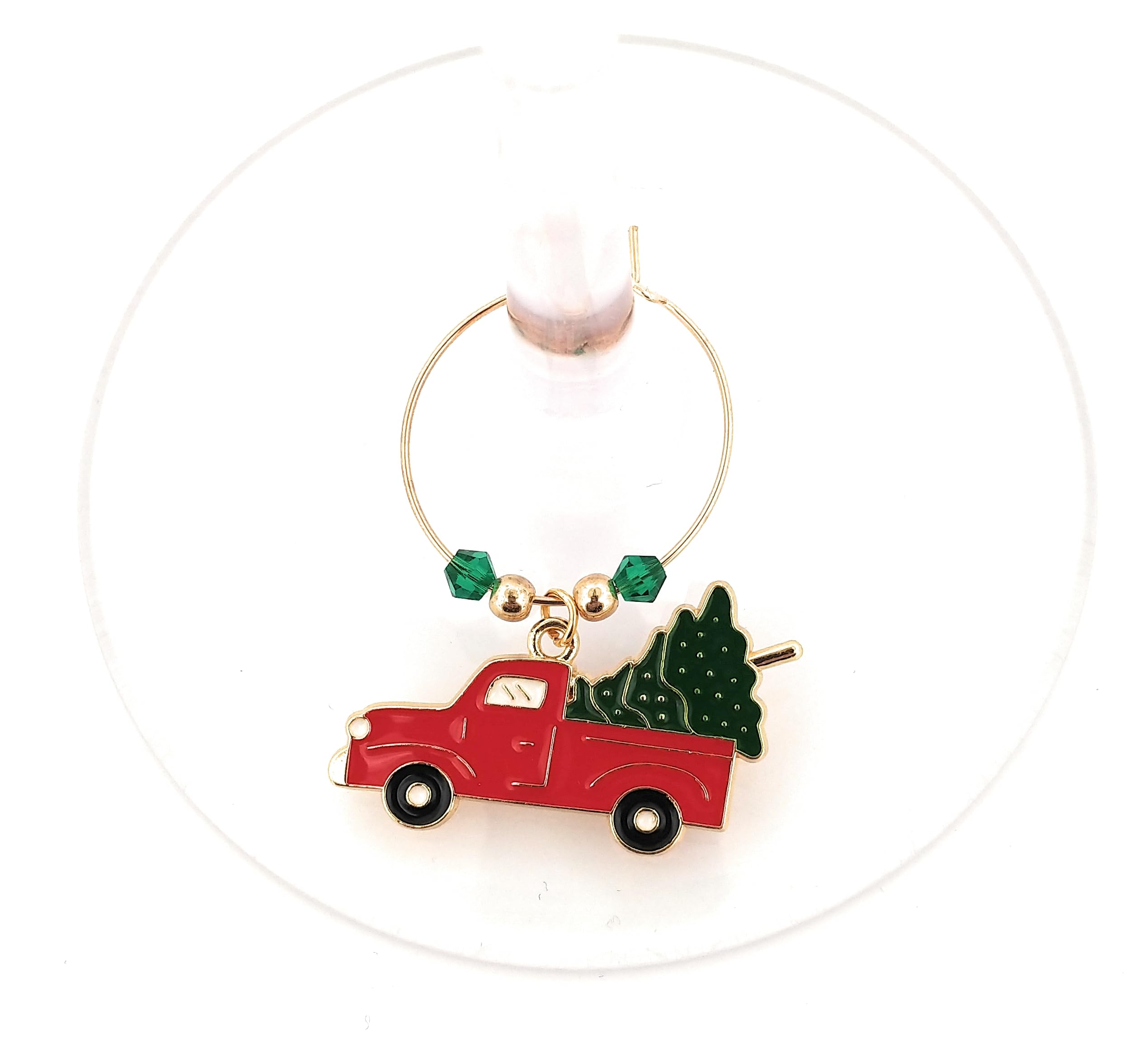 Giftable Christmas wine charms for hosts and guests