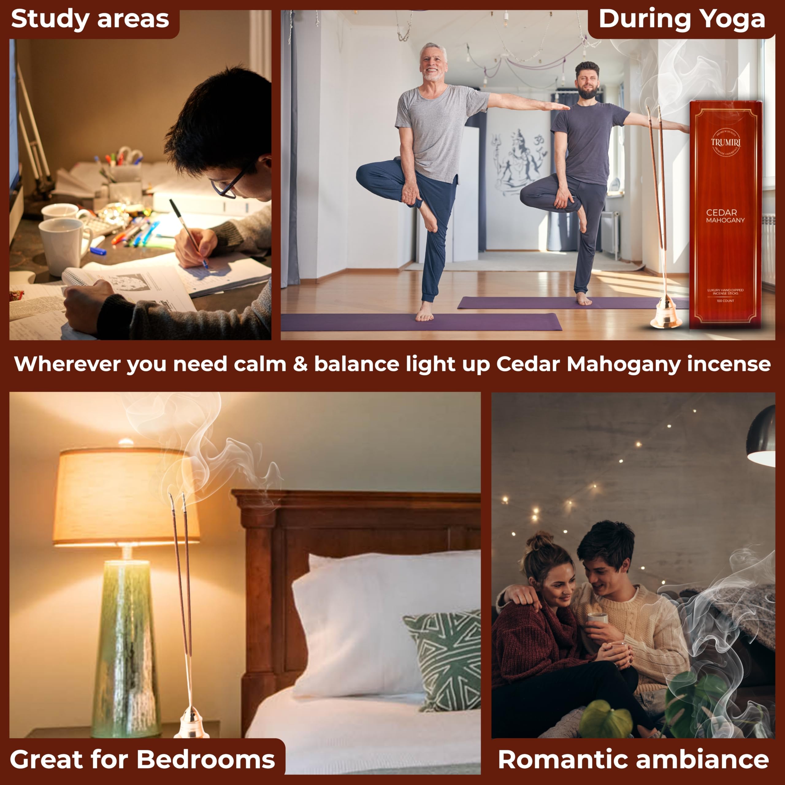 Premium natural incense sticks for home fragrance