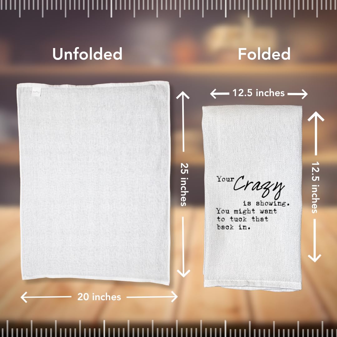Gift-ready kitchen towel for housewarming occasions