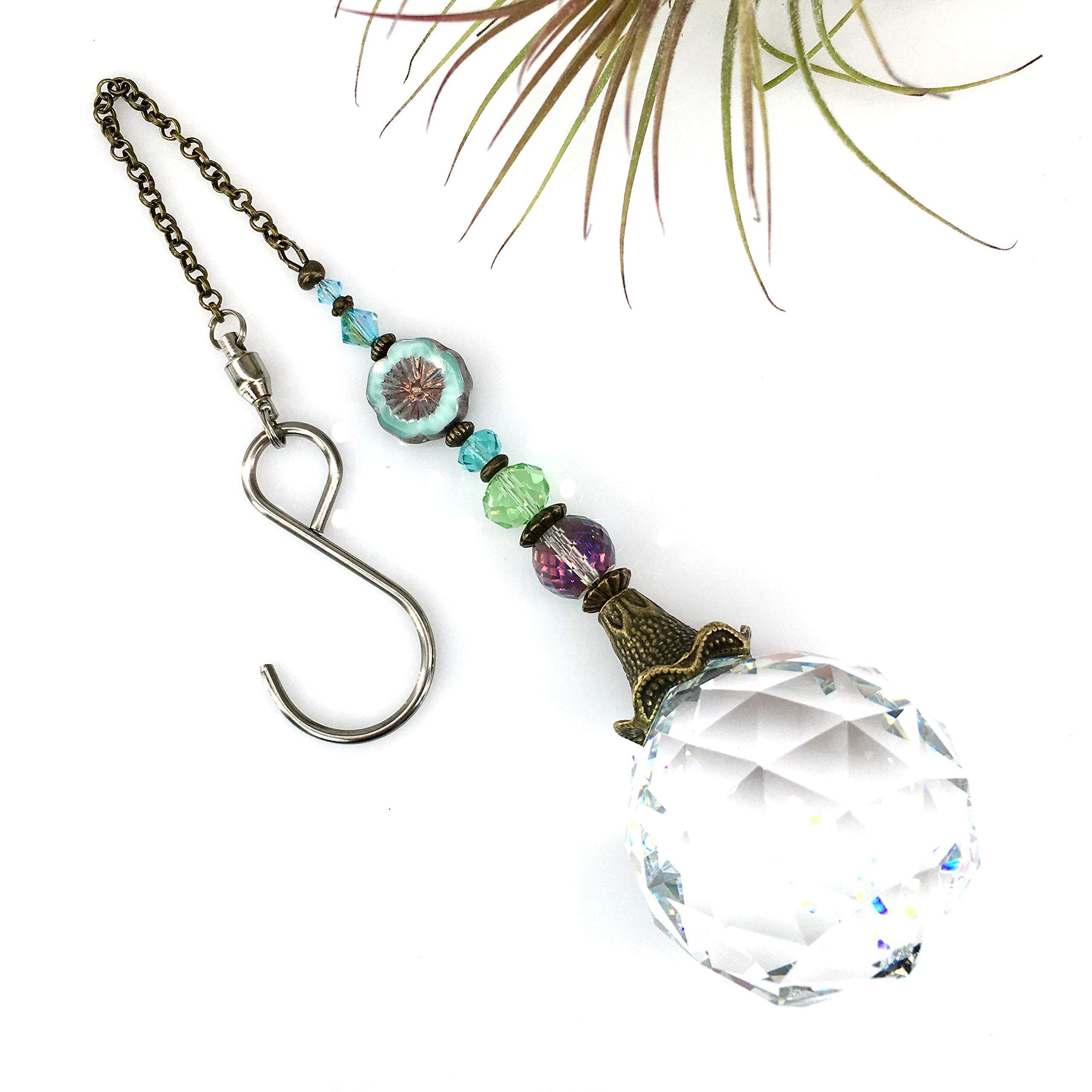 Gift ready linen bag packaging for crystal suncatcher