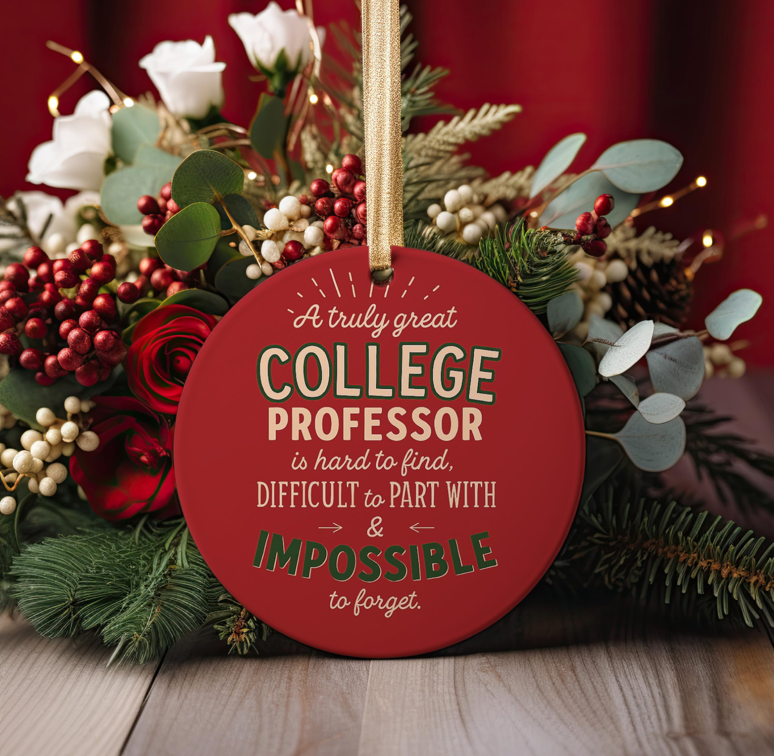 3-inch ceramic ornament with crystal-clear glossy overcoat