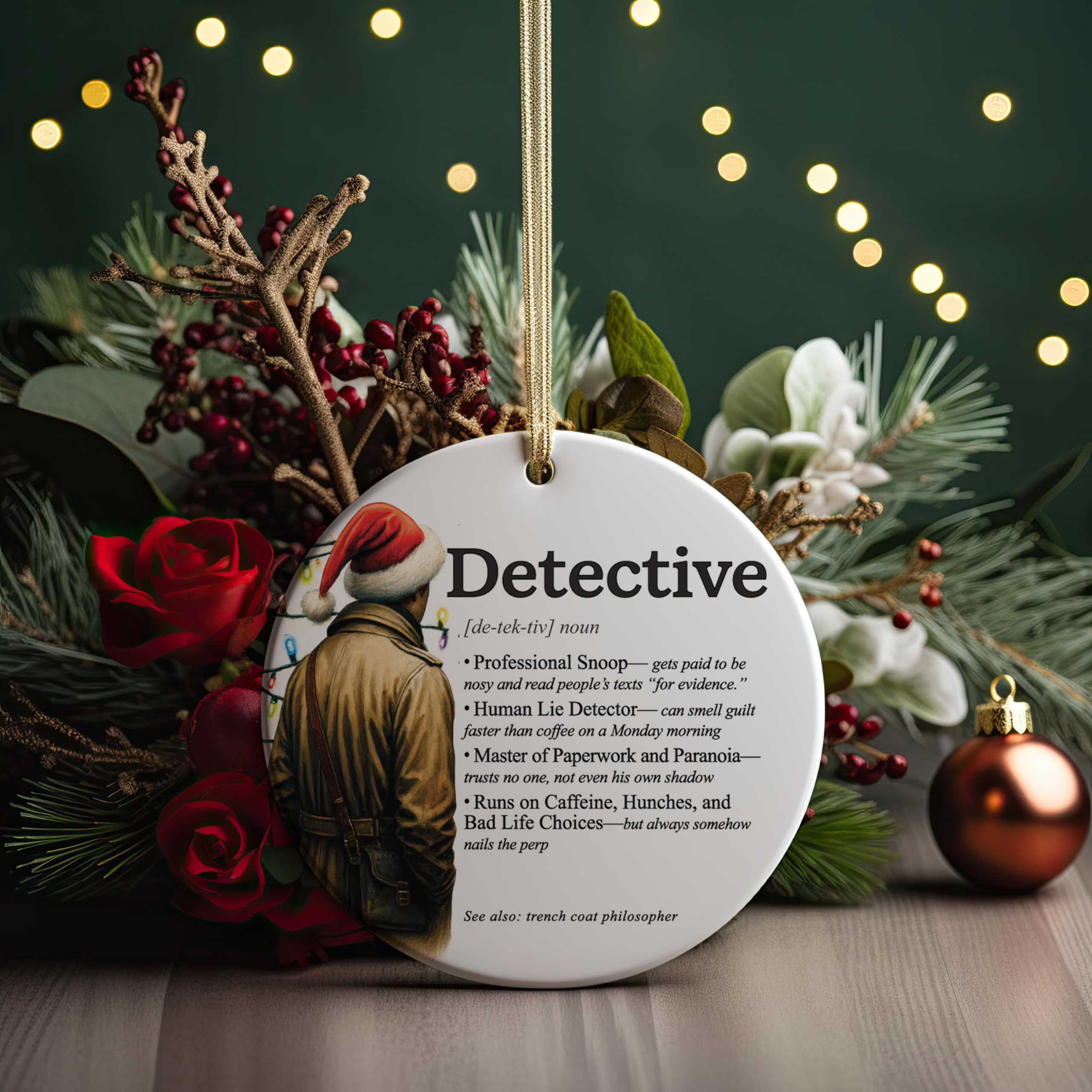 Durable UV printed keepsake ornament from Pink Posies and Pearls