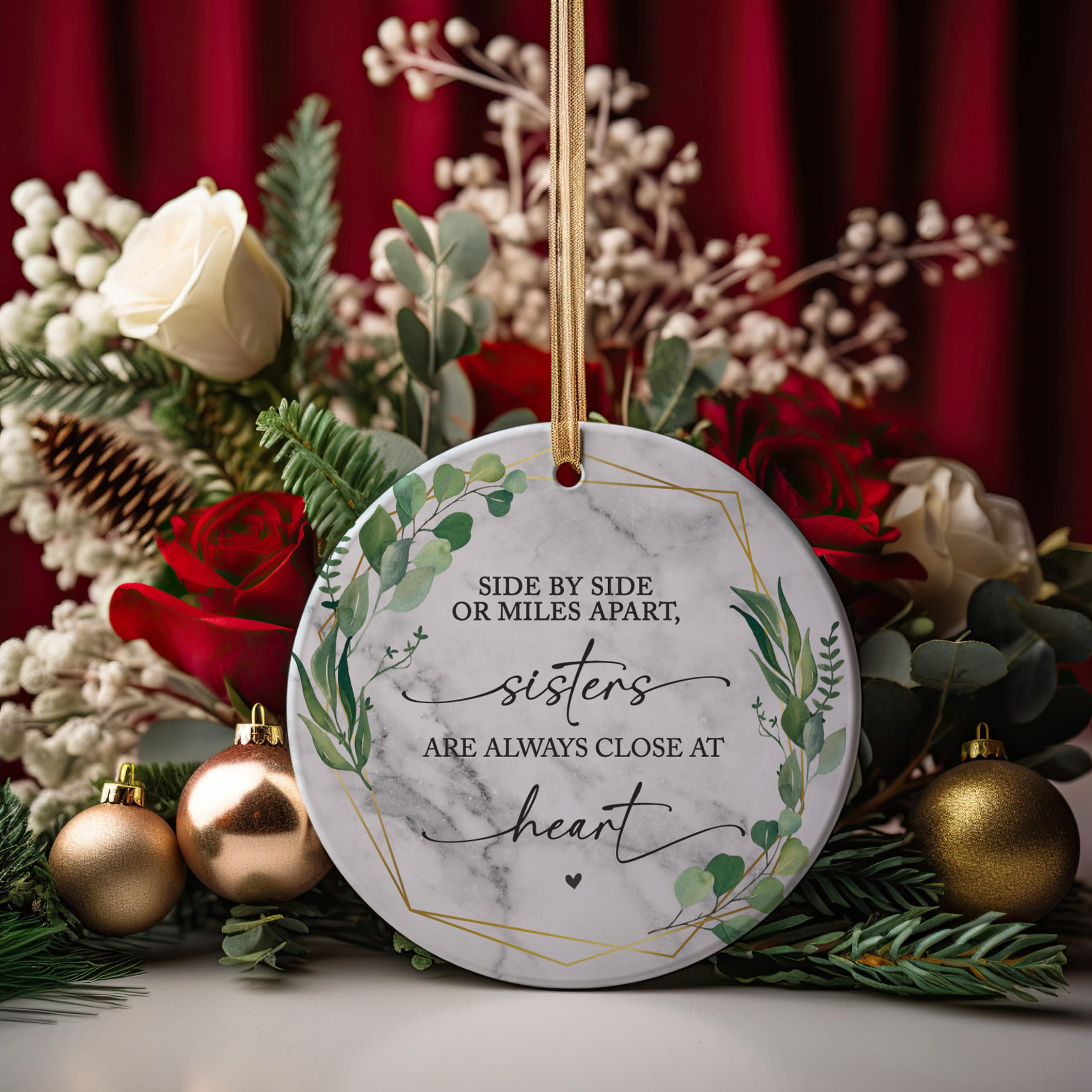Keepsake ornament for weddings anniversaries and milestones