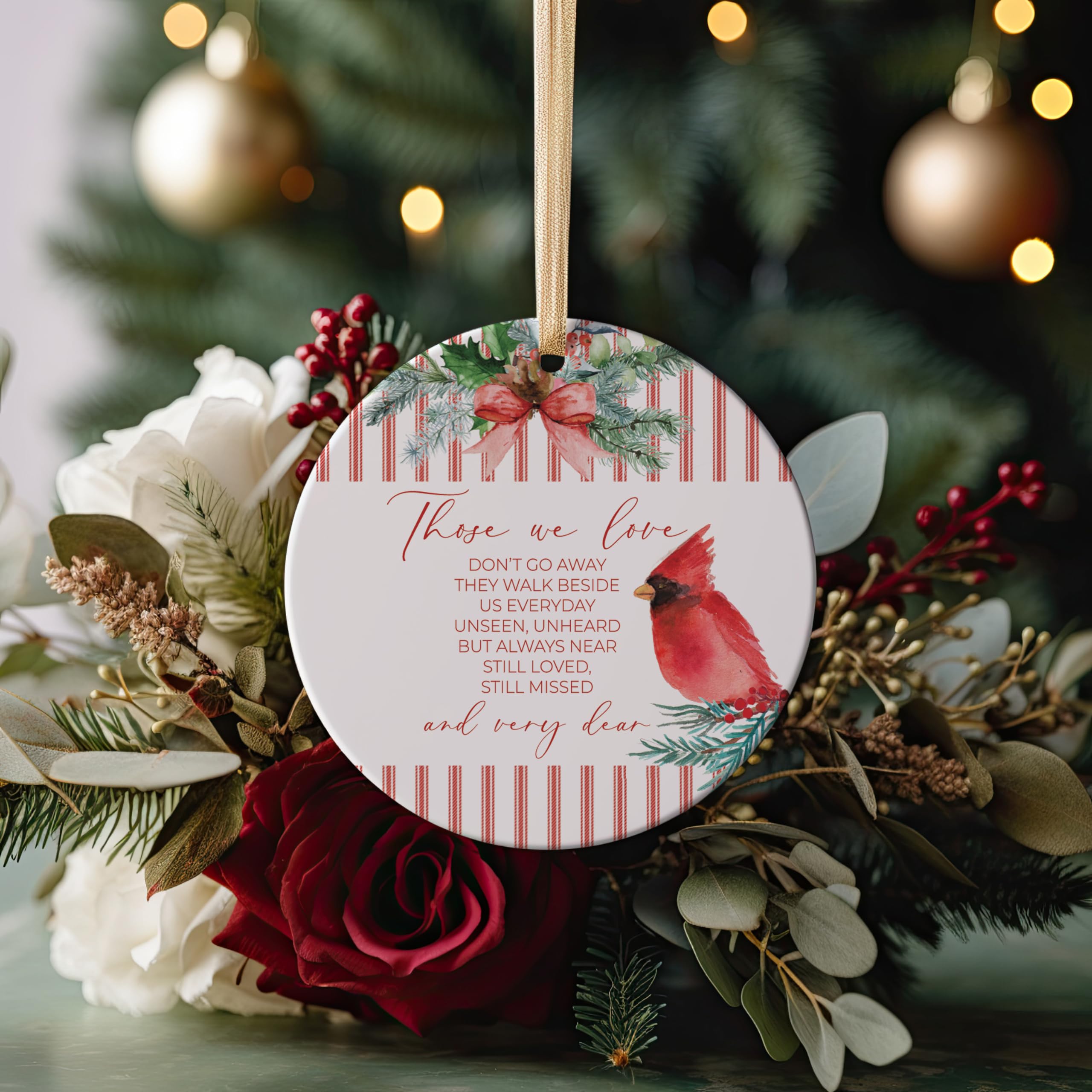 Crystal-clear overcoat finish on ceramic ornament