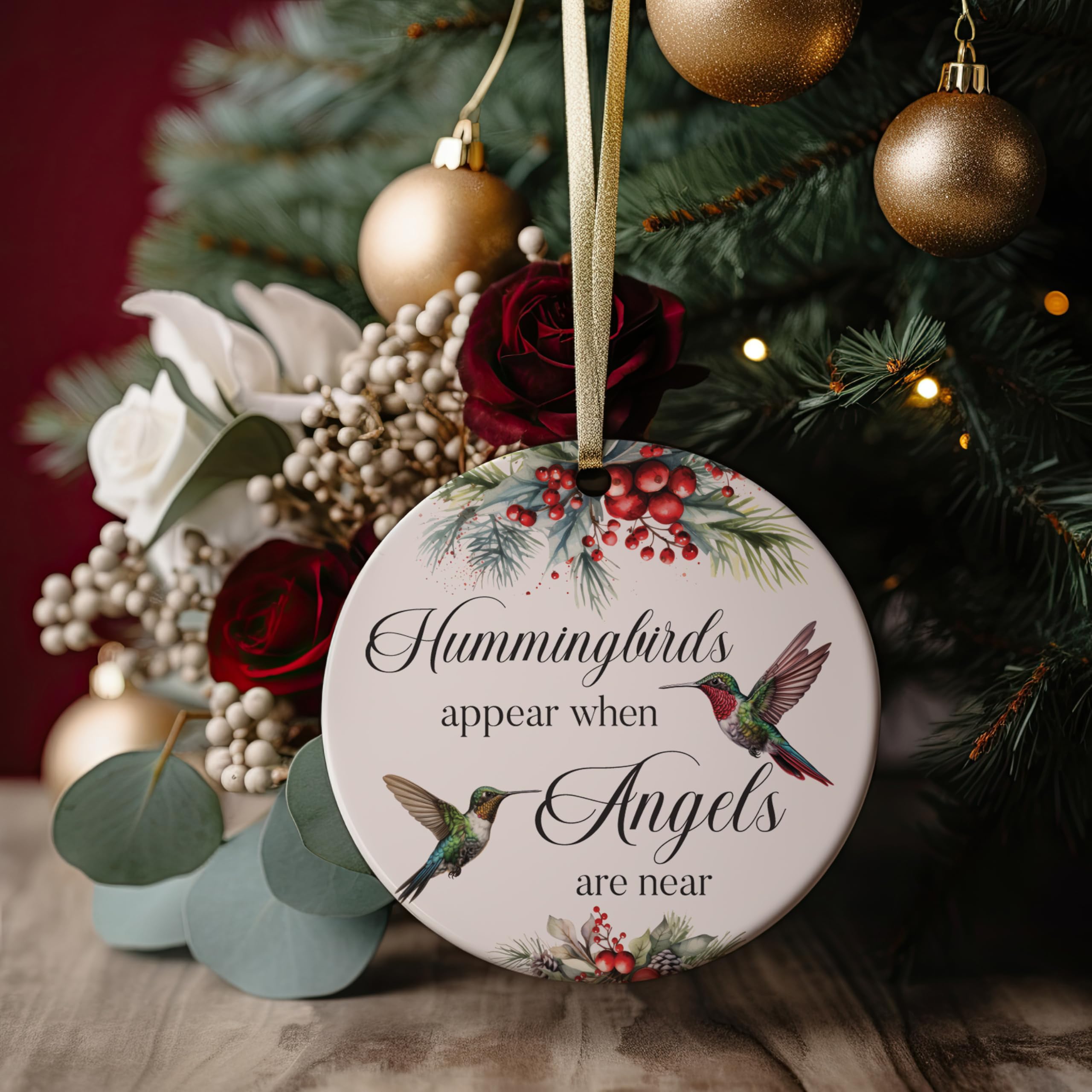 Gift-ready presentation with red and gold ribbons