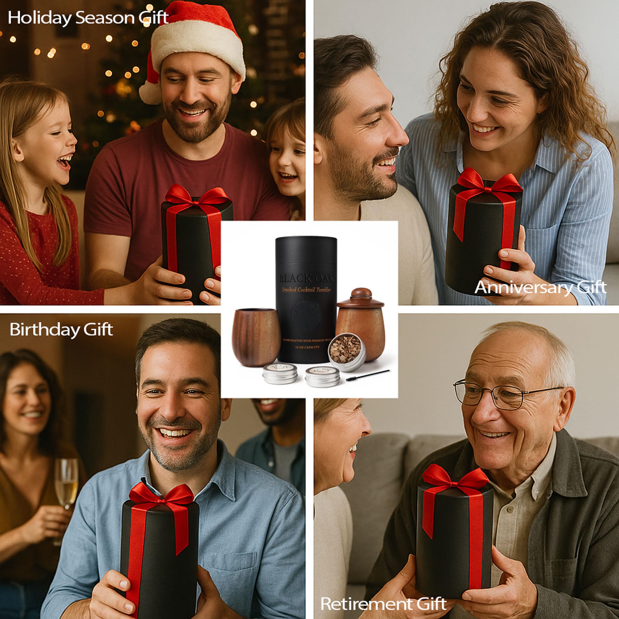 Gift-ready whiskey cup set for holidays and special occasions