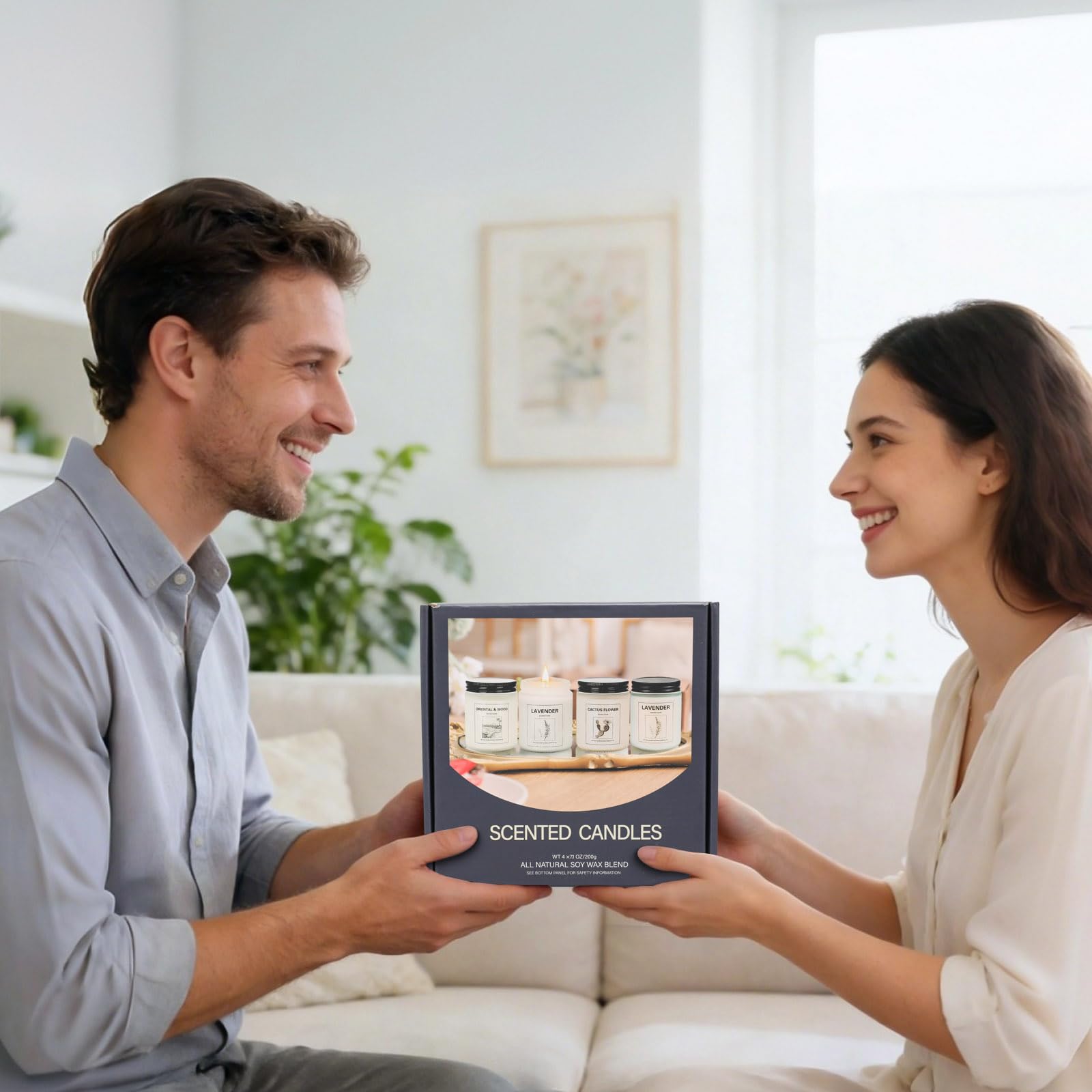 Gift set for women packaging and presentation