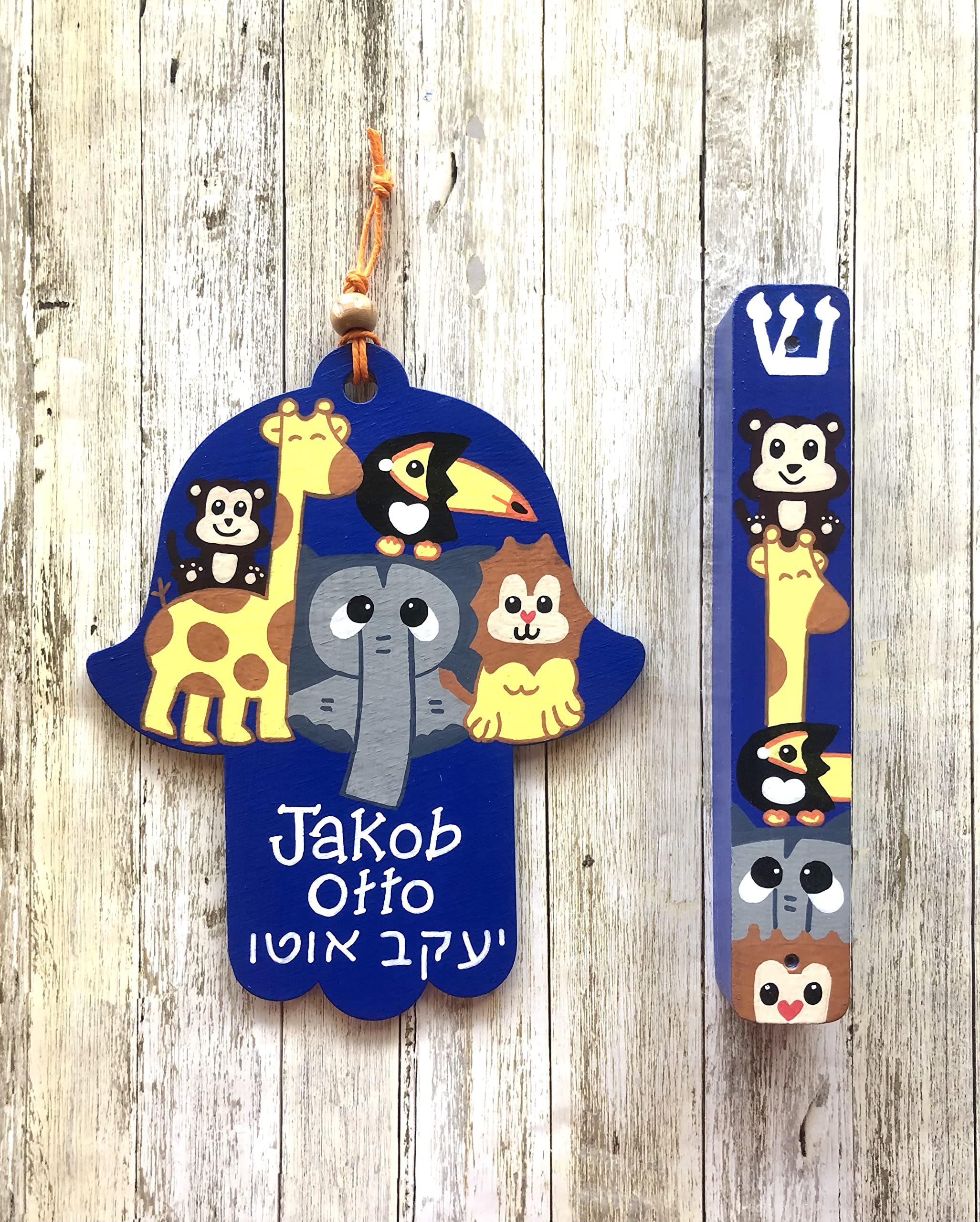 Gift set hamsa and mezuzah by Lea Joelle