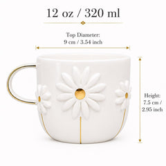 Assorted herbal tea bags included with mug gift set