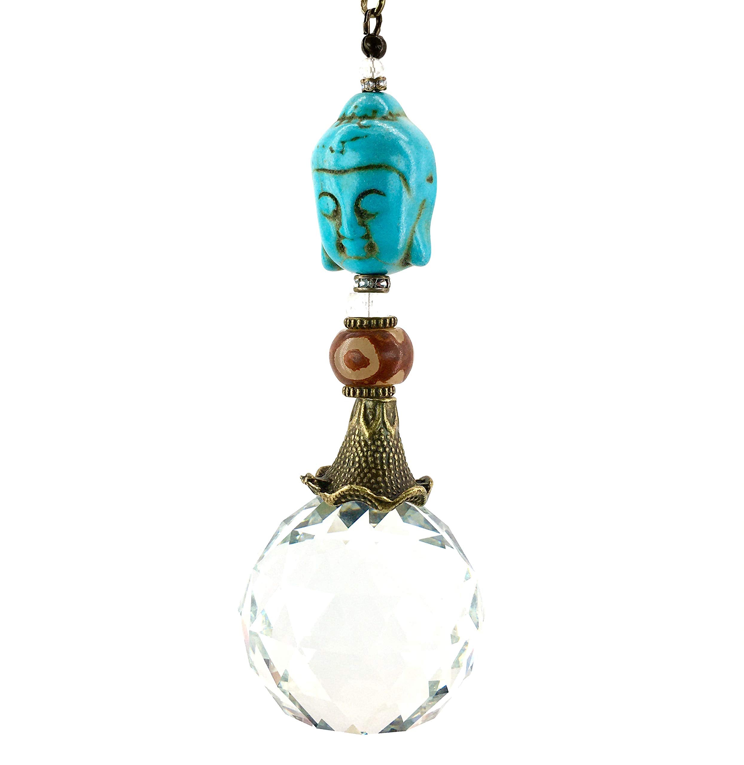 18 inch hanging sun catcher displayed by window
