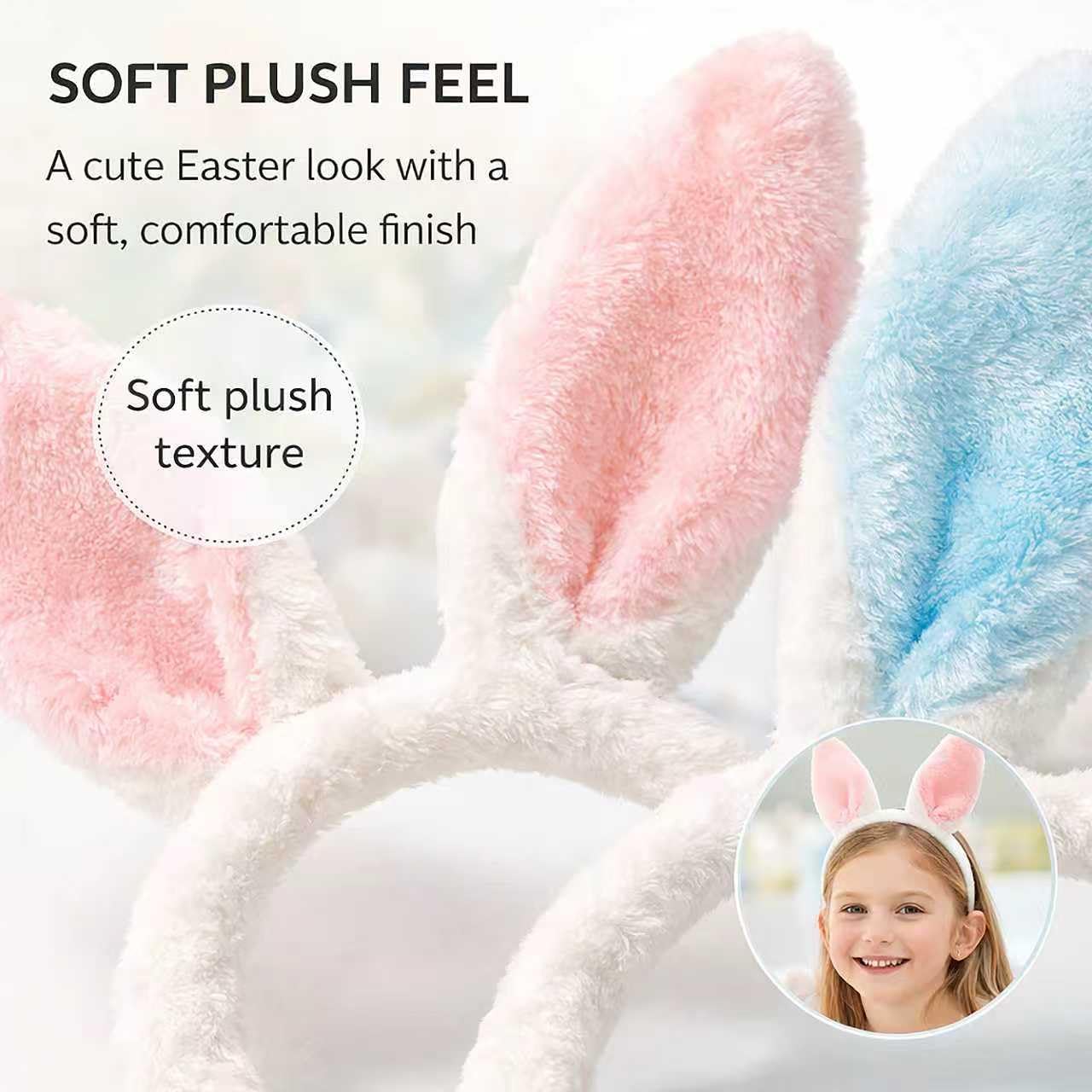Green bunny ear headbands close up GiftExpress
