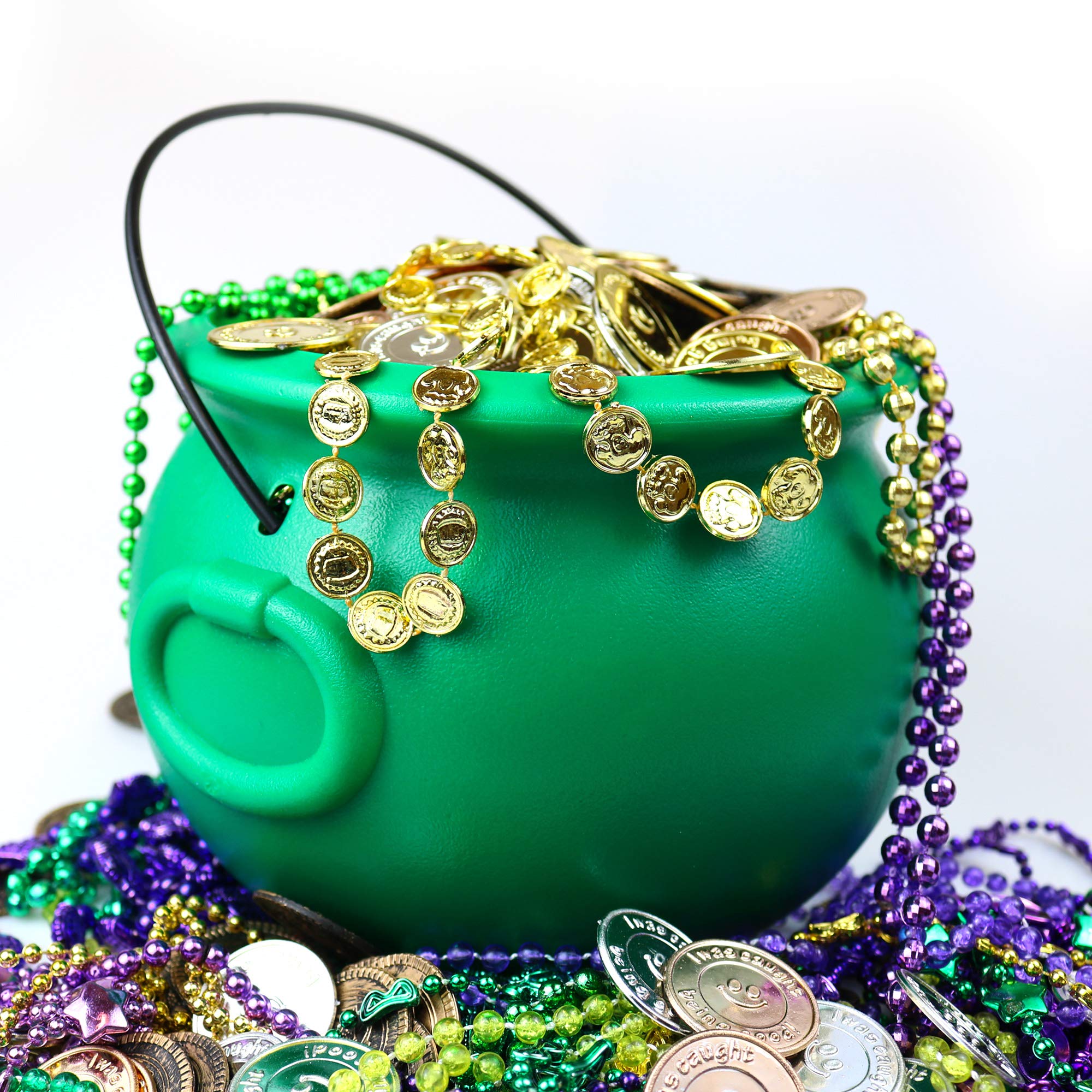 8 inch green cauldron kettle with sturdy handle
