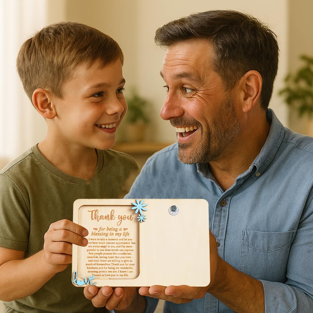 Gifts for Dad from Daughter wooden frame display