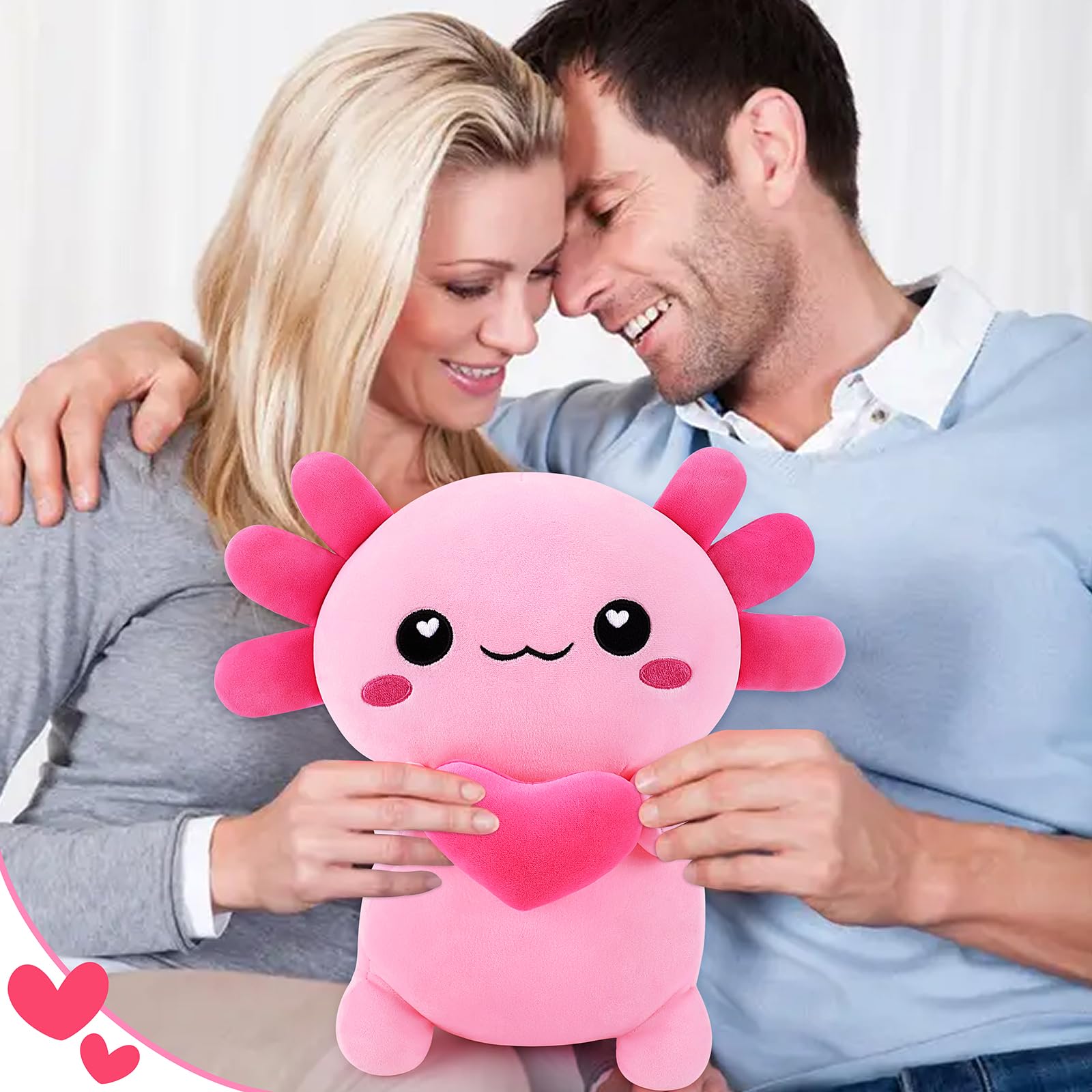 Axolotl plush cuddle companion for kids and adults by Achwishap