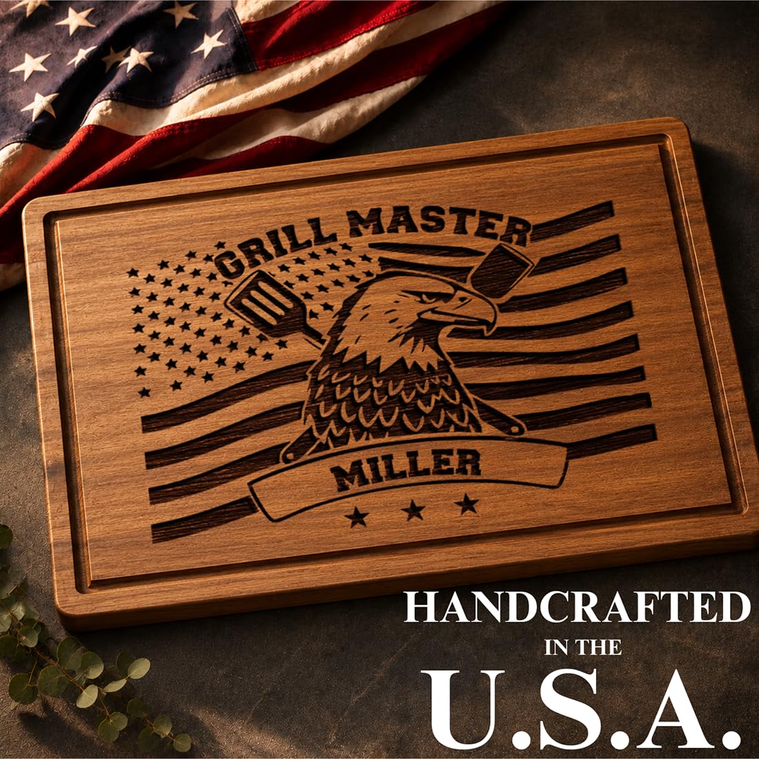 Bamboo board for BBQ entertaining GiftsToEngrave