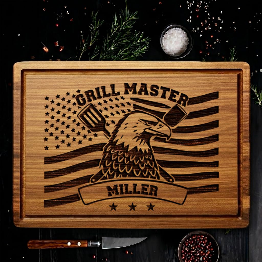 Grill master gift bamboo board GiftsToEngrave