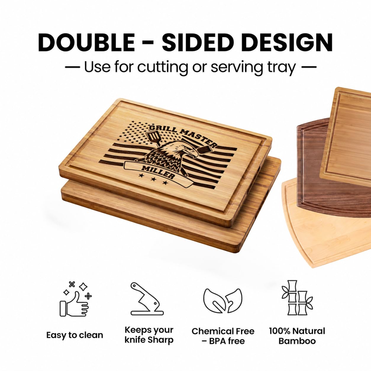 Husband gift board bamboo GiftsToEngrave