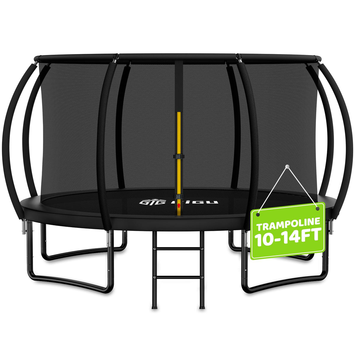 Gigu 14FT Outdoor Trampoline with Net in backyard