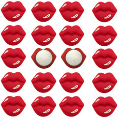 Ginyrerd red lips shaped refrigerator magnets on fridge