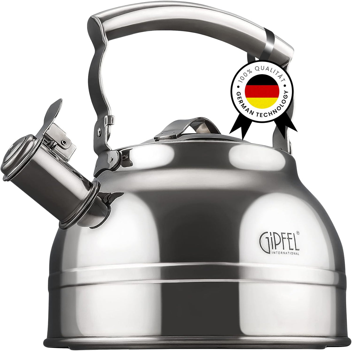 GIPFEL INTERNATIONAL Whistling Tea Kettle Stovetop 2.3 quart capacity
